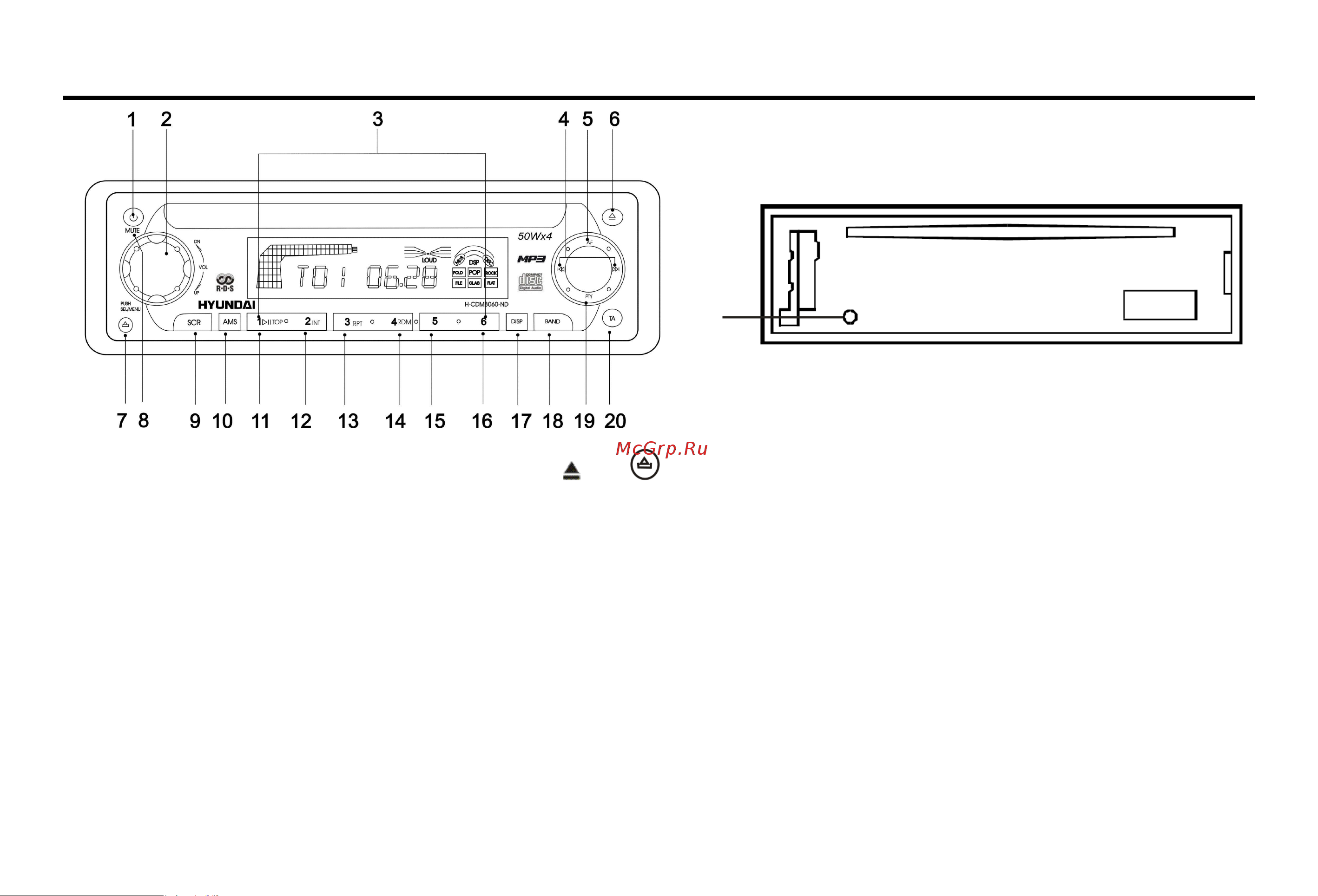 HYUNDAI ELECTRONICS H-CDM8060-ND [6/41] Panel controls