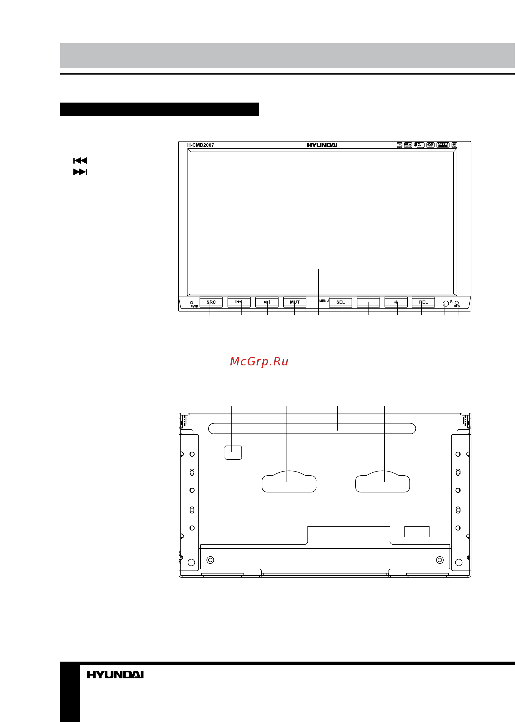 HYUNDAI ELECTRONICS H-CMD2007 [10/51] Inner panel