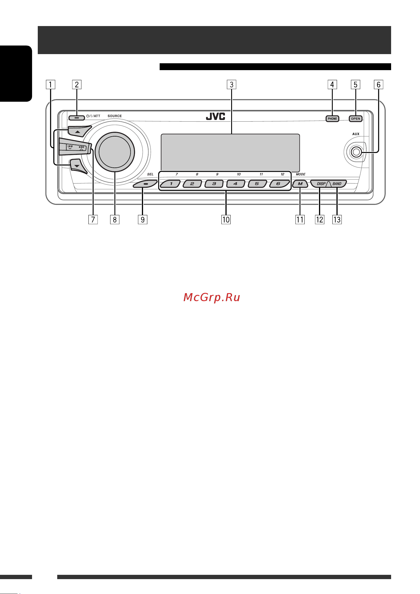 JVC KD-BT22 [6/135] Basic operations