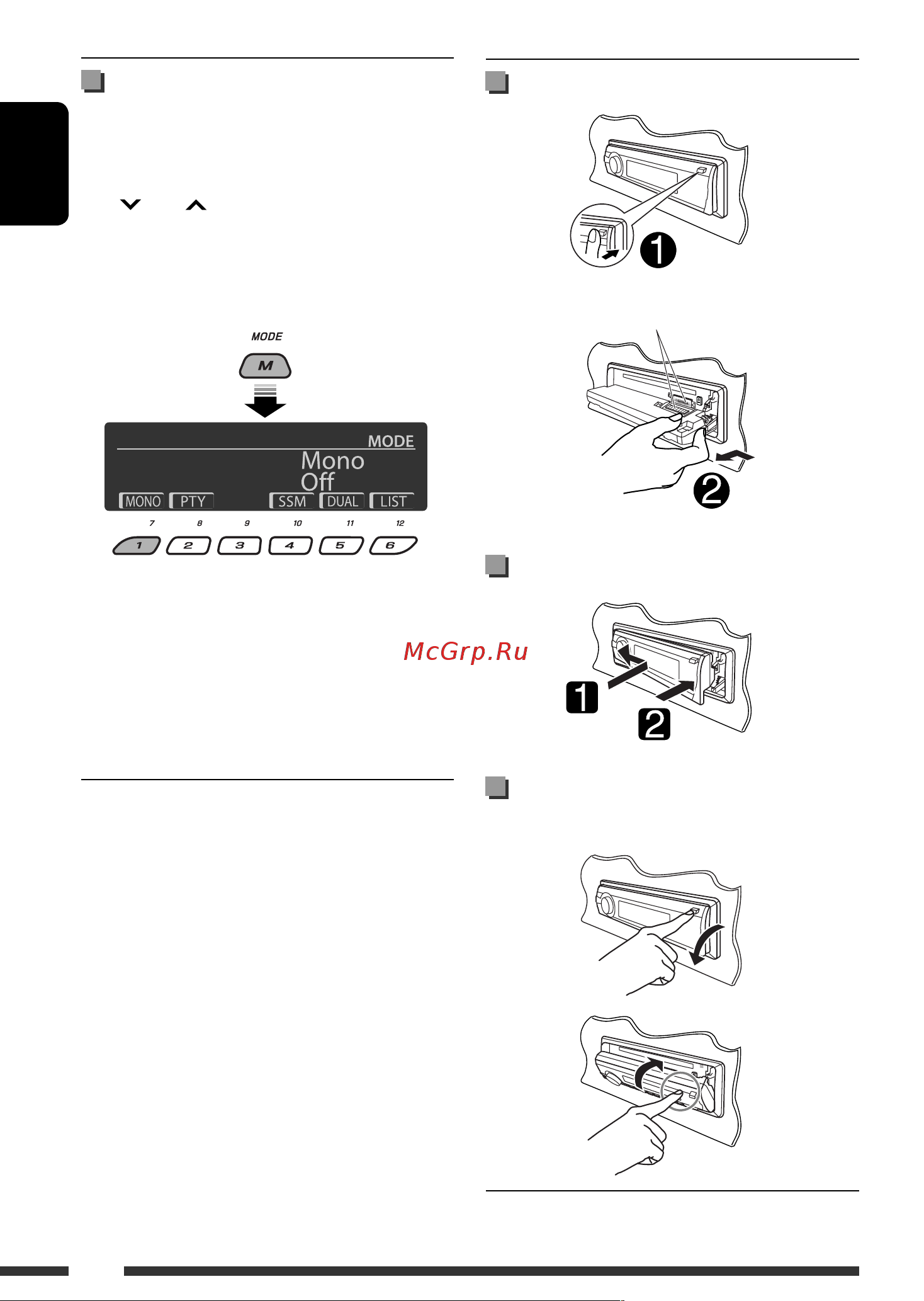 JVC KD-DV7408 [4/195] Attaching the control panel