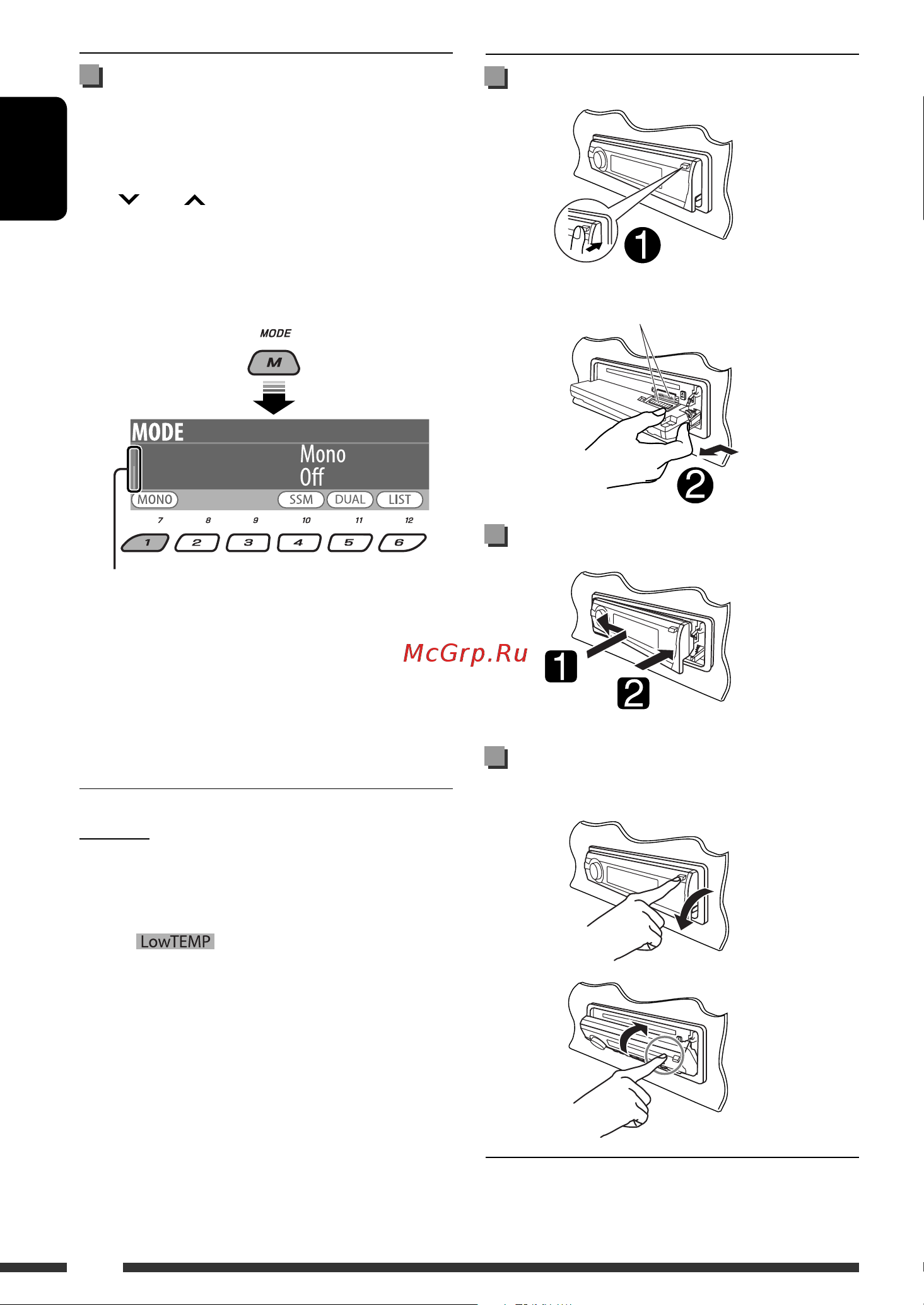 JVC KD-DV9401 [6/191] Attaching the control panel