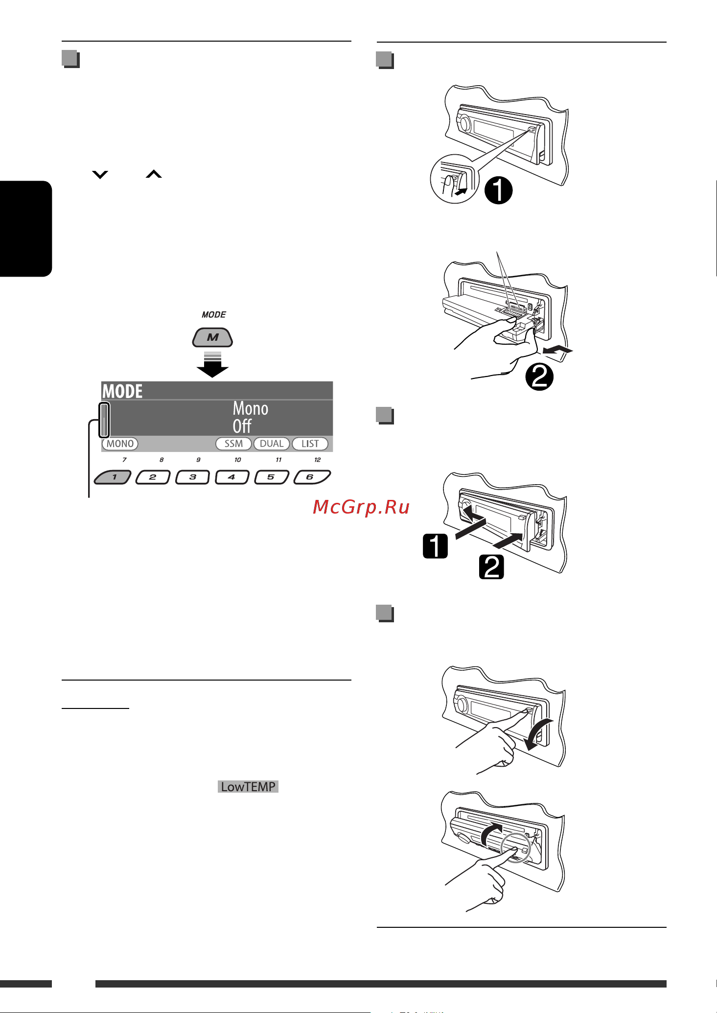 JVC KD-DV9401 [68/191] Comment utiliser les touches m mode et sel