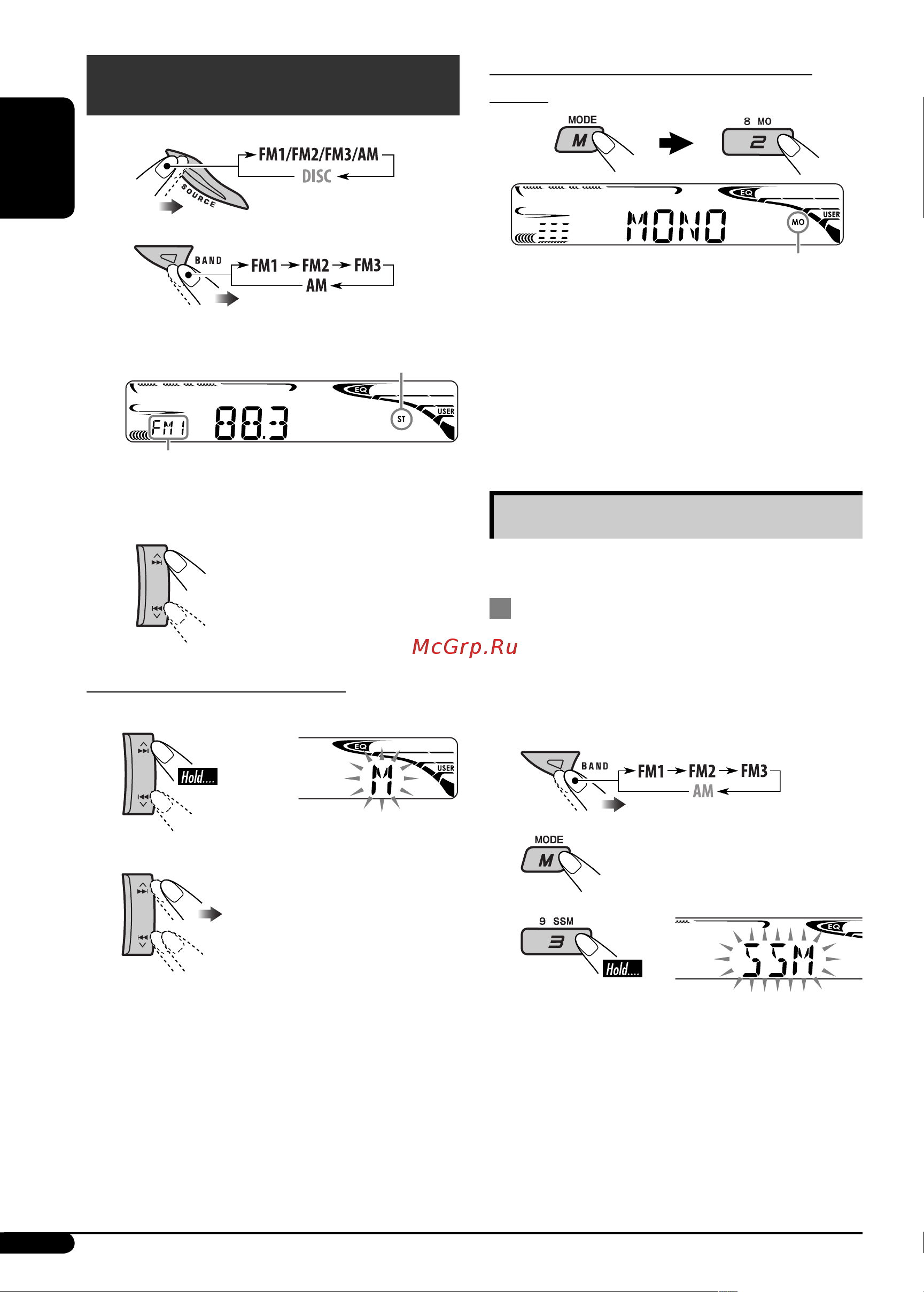 JVC KD-G322 [6/56] Radio operations