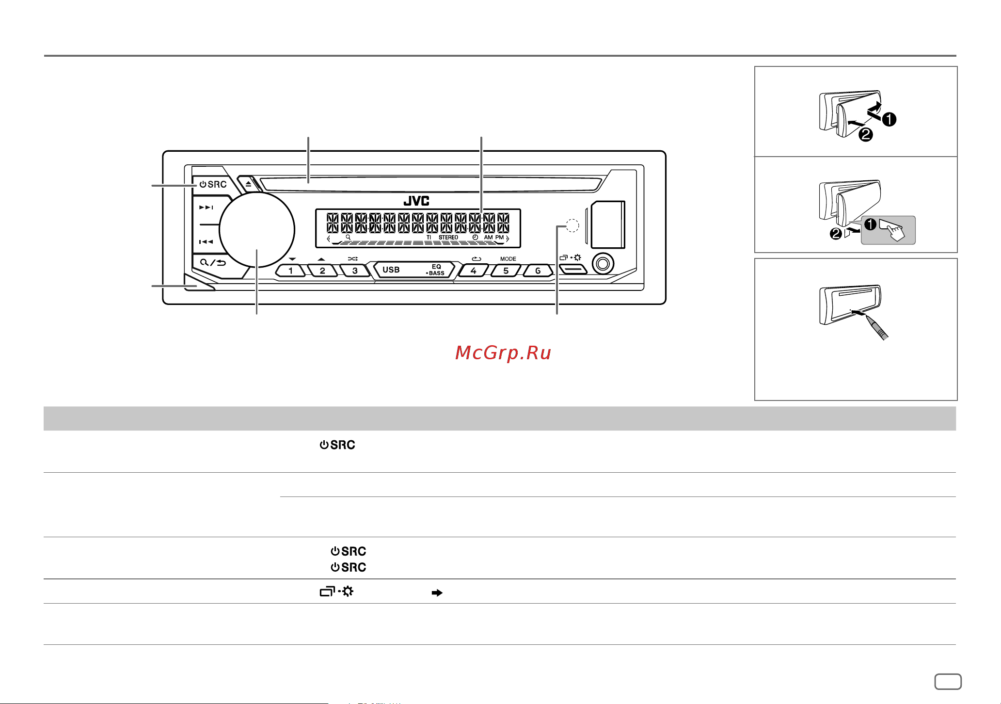 JVC KD-R492M [5/64] Basics