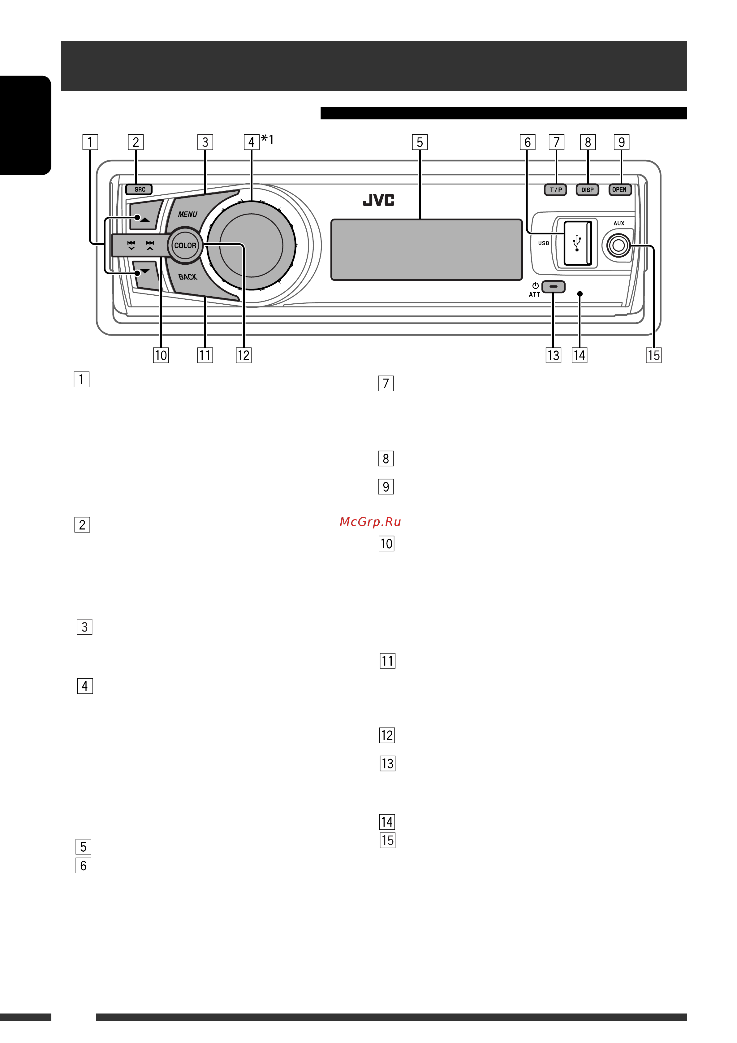 JVC KD-R801 [4/43] Основные операции вполняемые