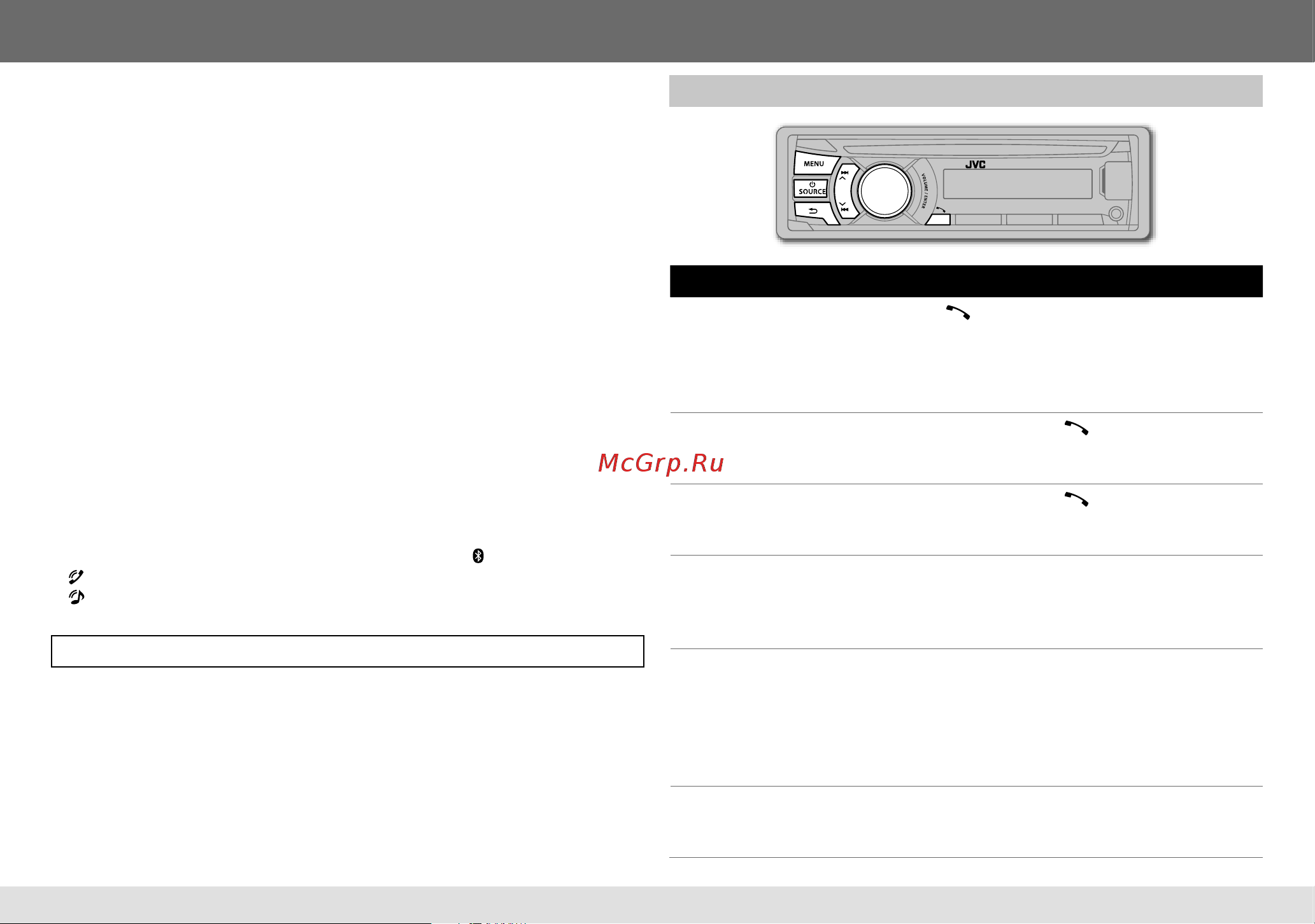 JVC KD-R746BT [10/68] Bluetooth