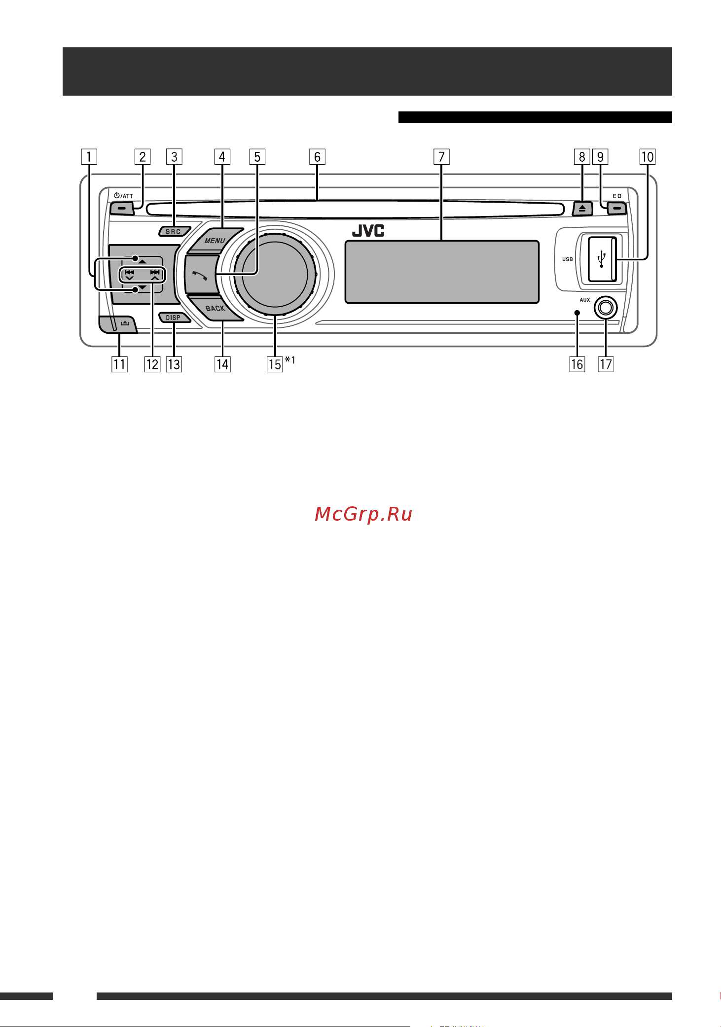 JVC KD-R805 [6/45] Основные операции