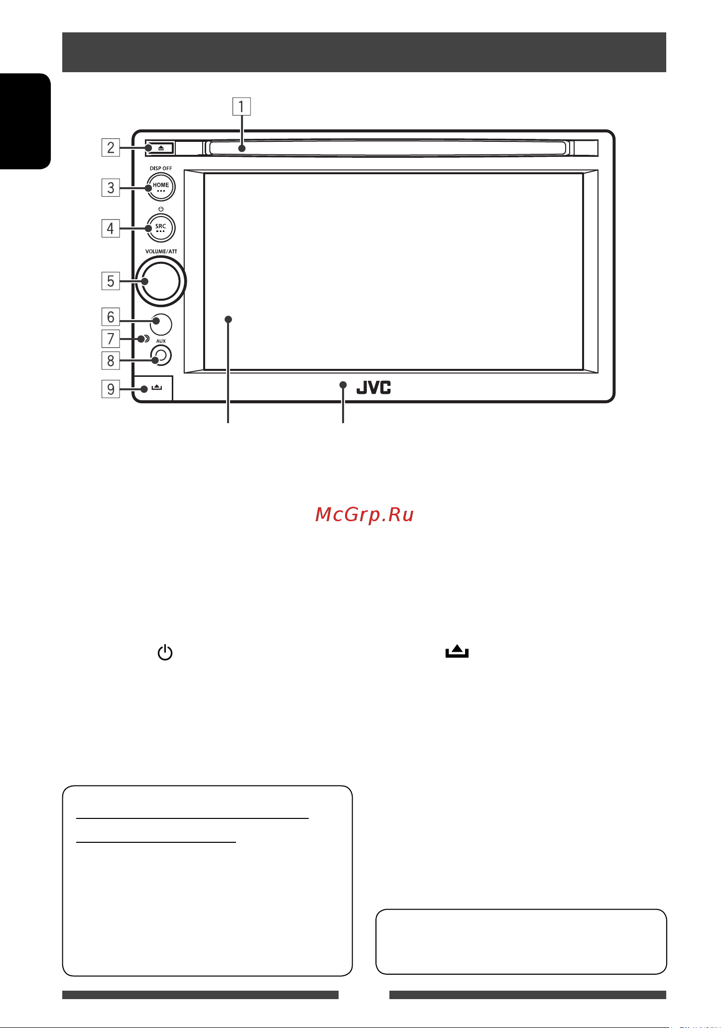 JVC KW-AV51 [6/145] Названия и функции компонентов