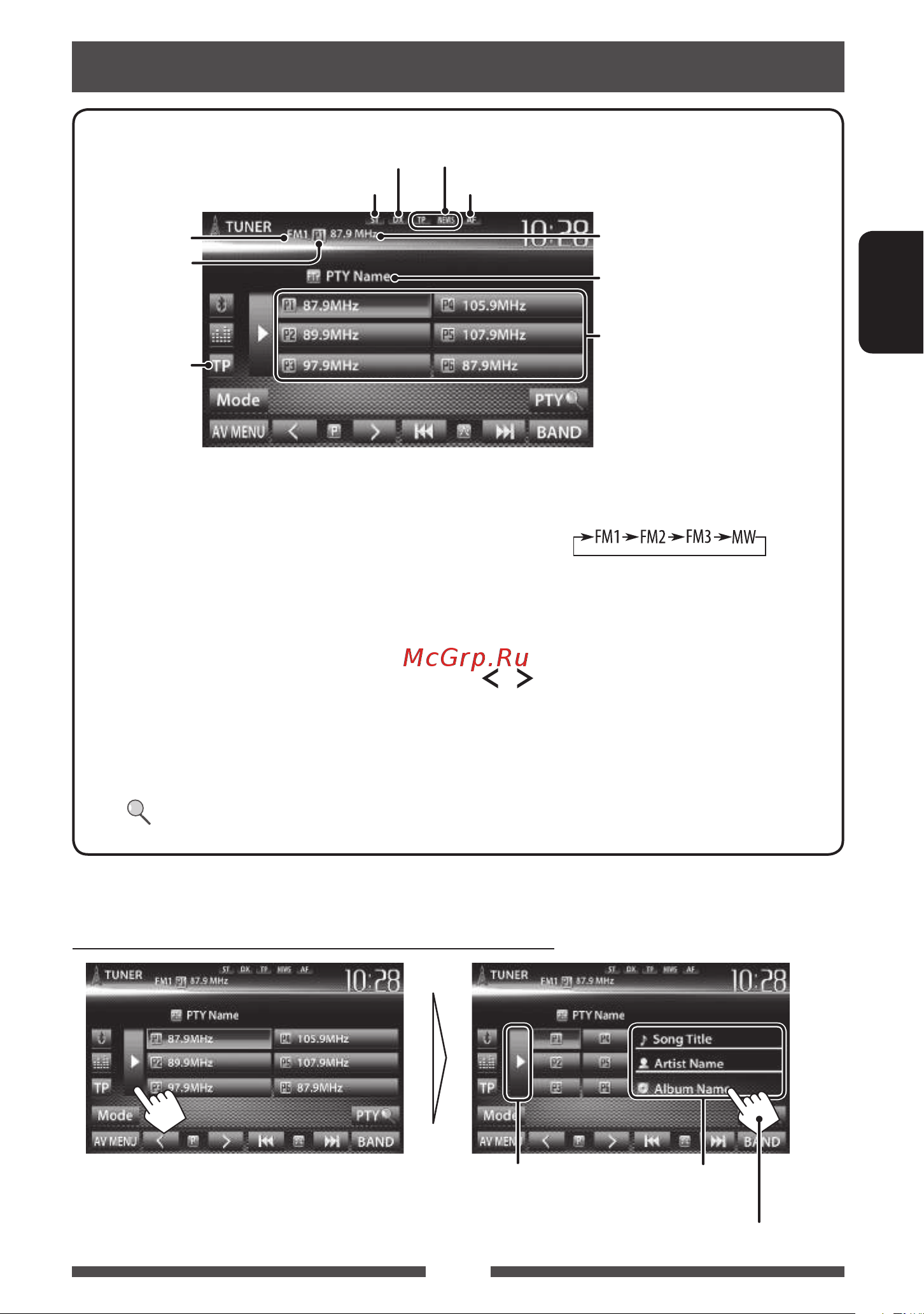 JVC KW-AV60(BT) [83/145] Прослуховування радіо