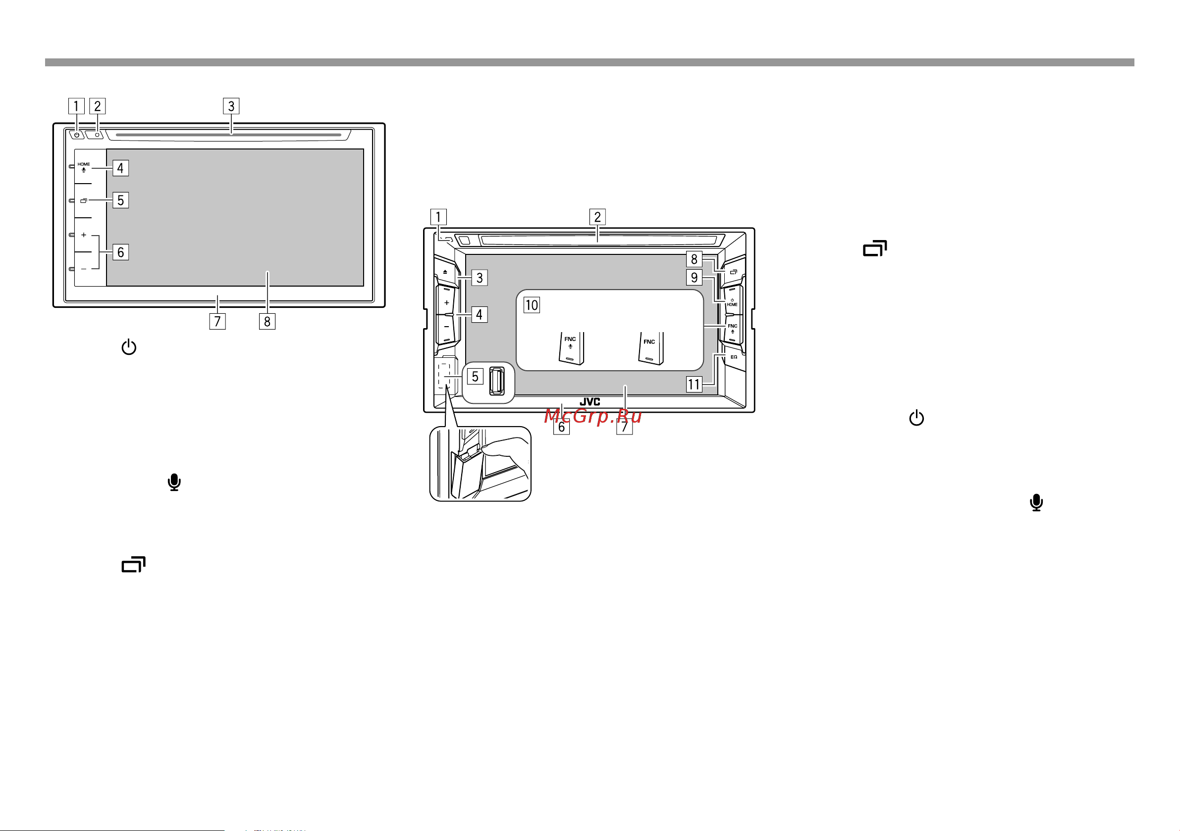 JVC KW-V420BTM [6/76] Основная информация основная информация