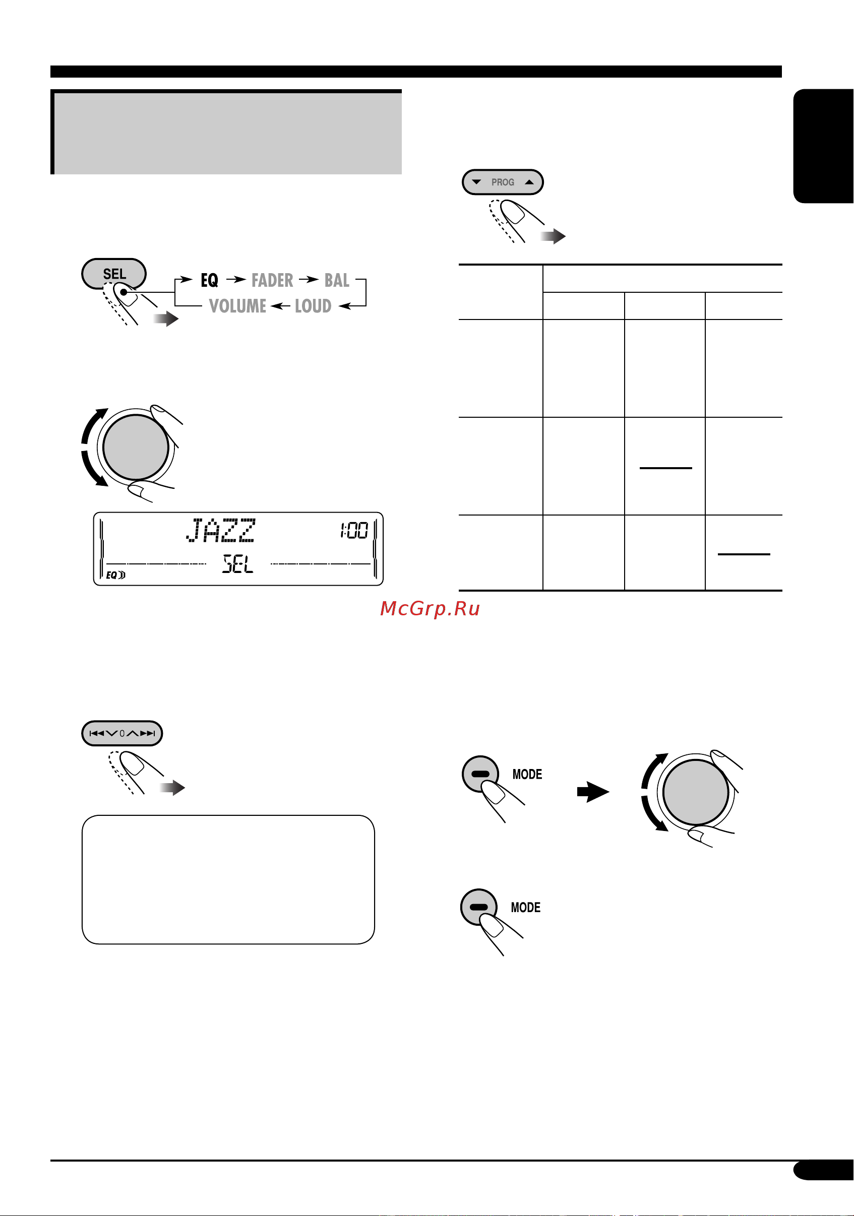 JVC KW-XC407 [19/58] Storing your own sound adjustments