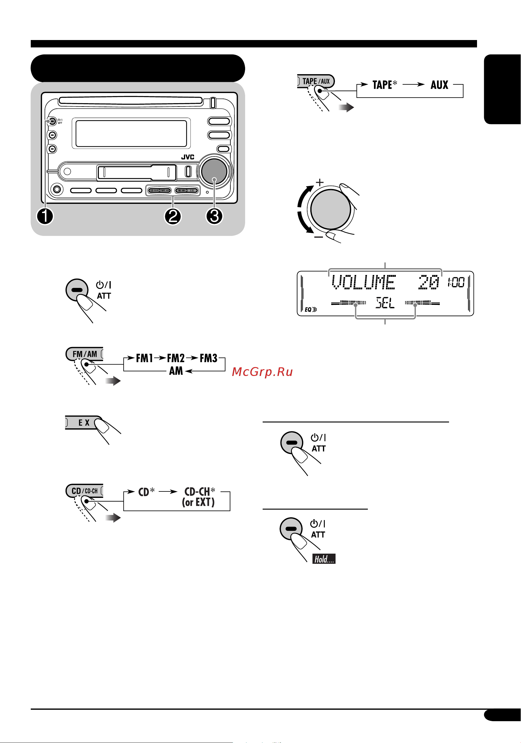 JVC KW-XC407 [7/58] Getting started