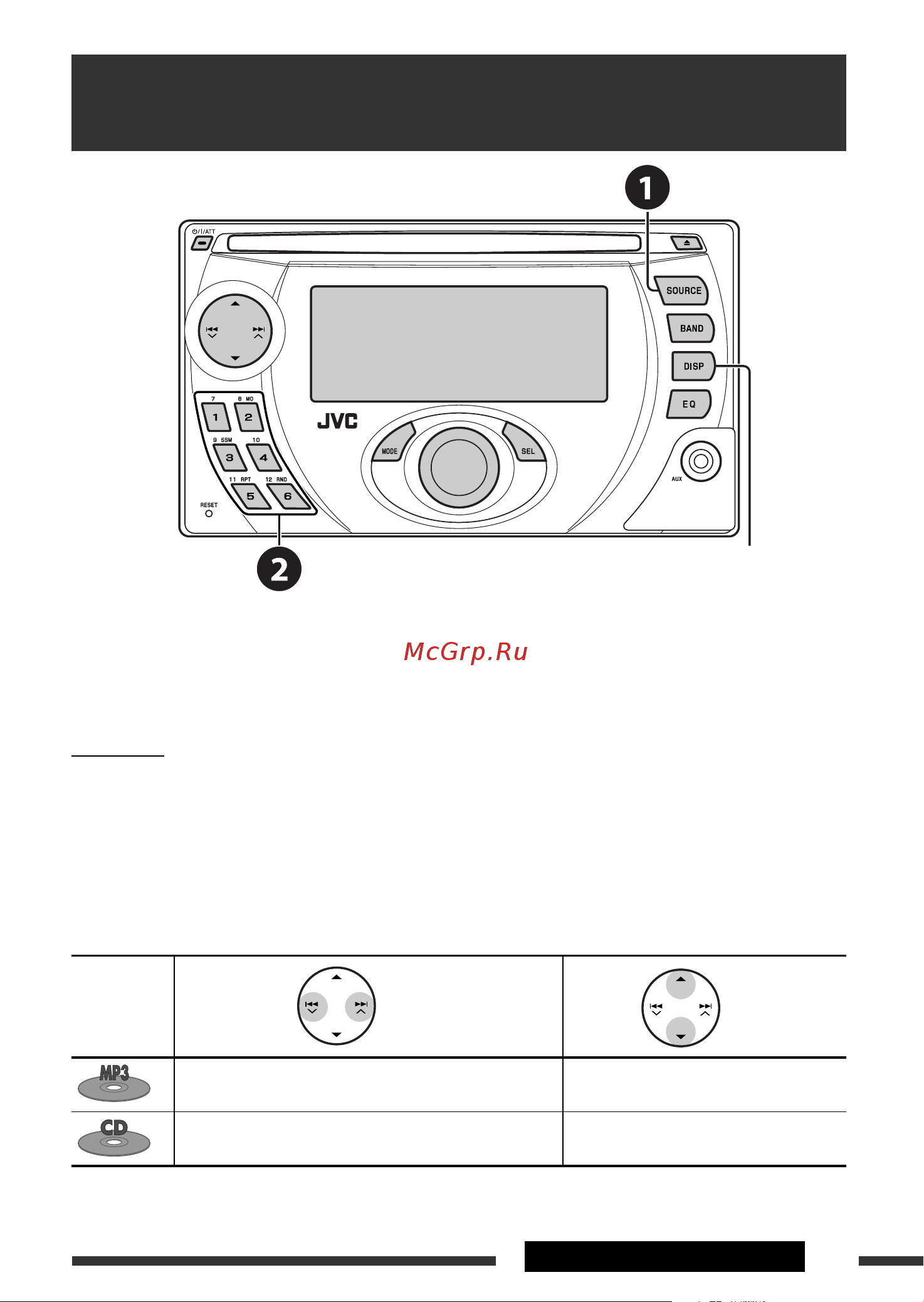 JVC KW-XG506 [11/28] Прослушивание с устройства автоматической смены компакт дисков