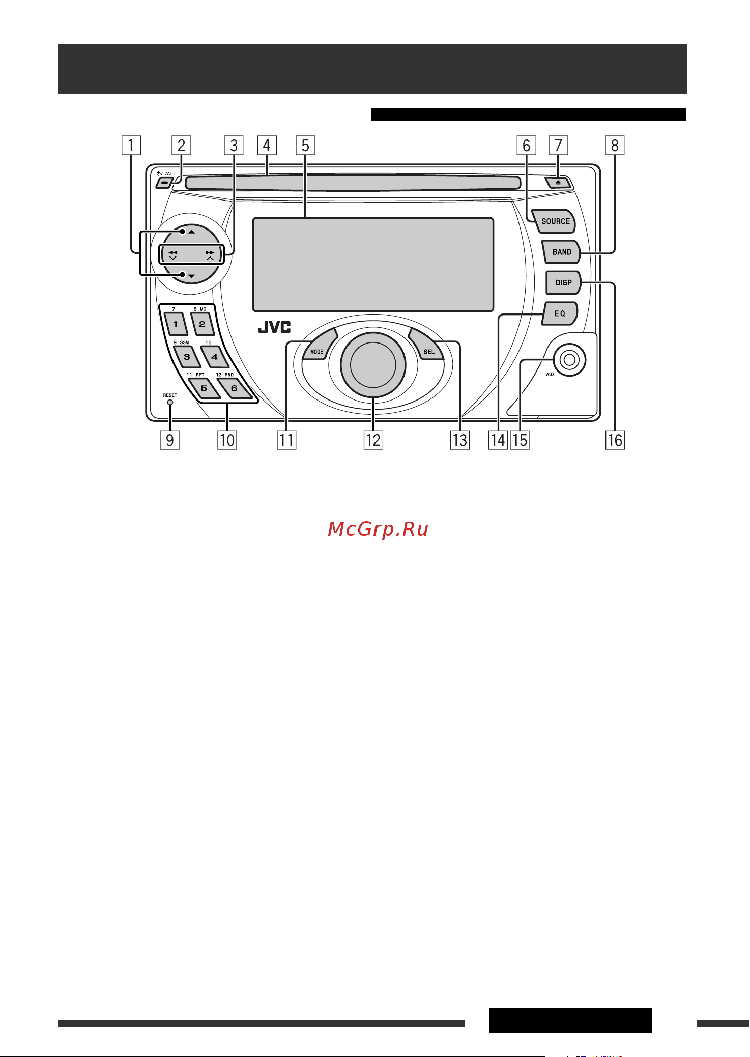 JVC KW-XG506 [5/28] Основные операции
