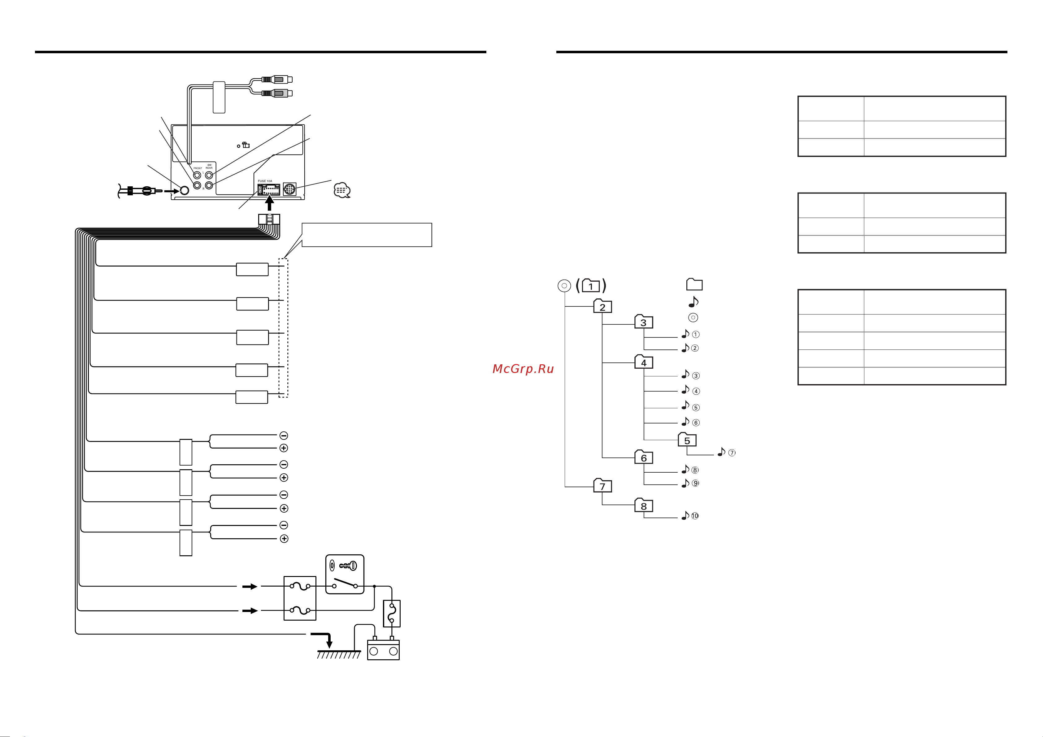 Kenwood DPX-MP4070(B) [7/18] Подключение проводов к соединительным гнездам