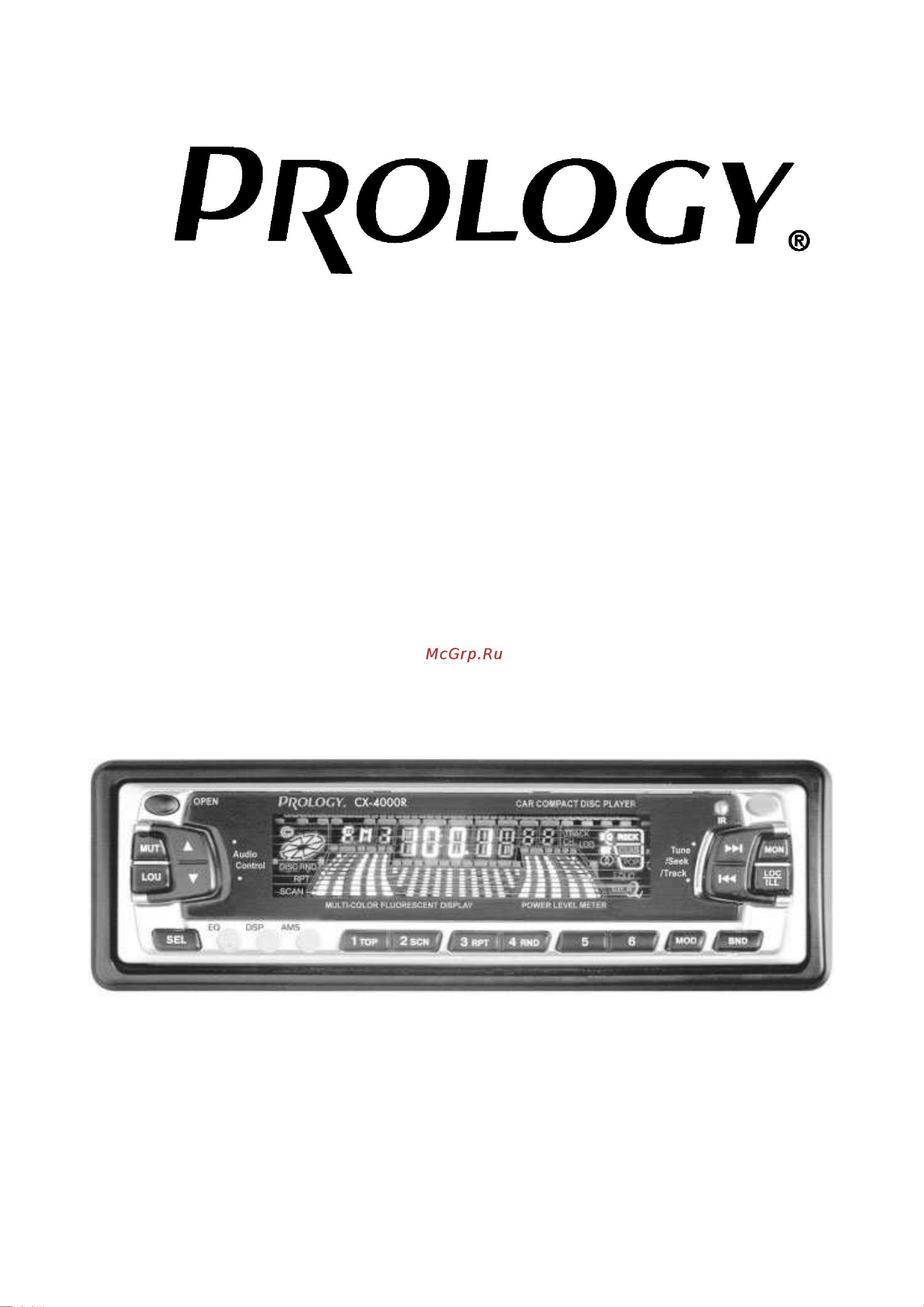 Prology CX-4000R Руководство по эксплуатации онлайн