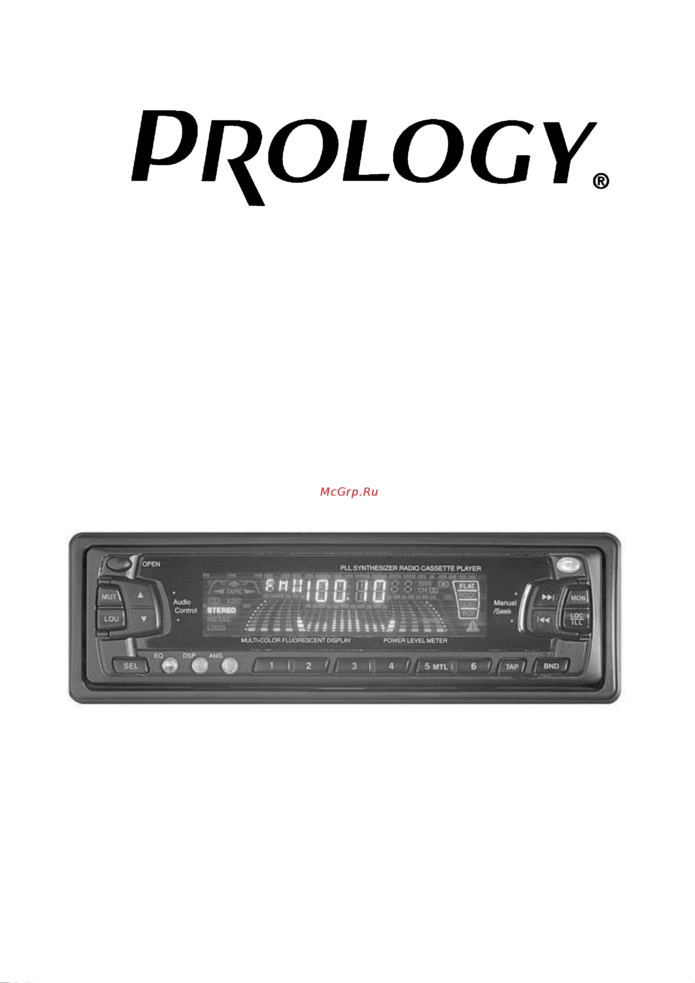 Prology KX-4000R Руководство по эксплуатации онлайн