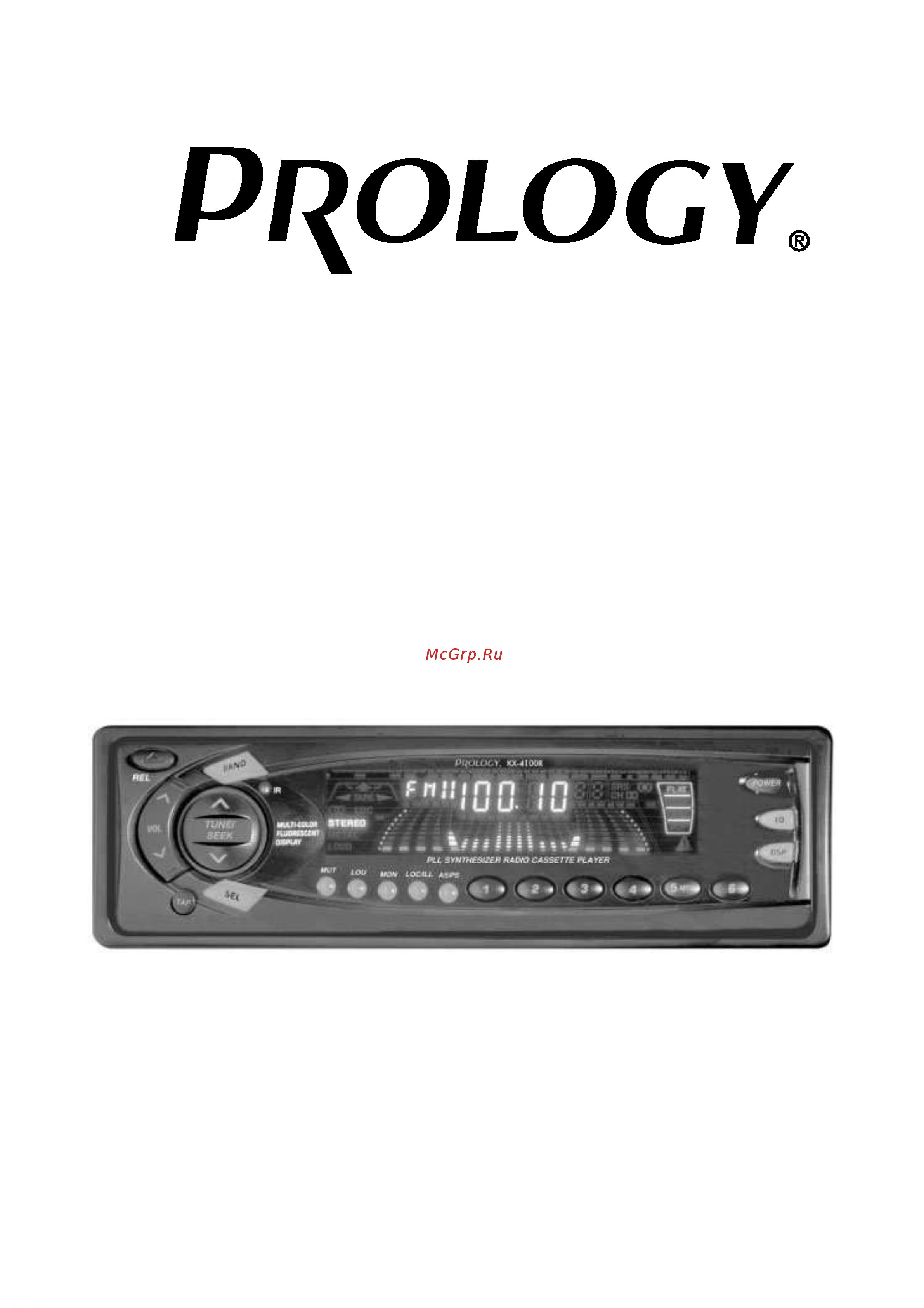 Prology KX-4100R Руководство по эксплуатации онлайн