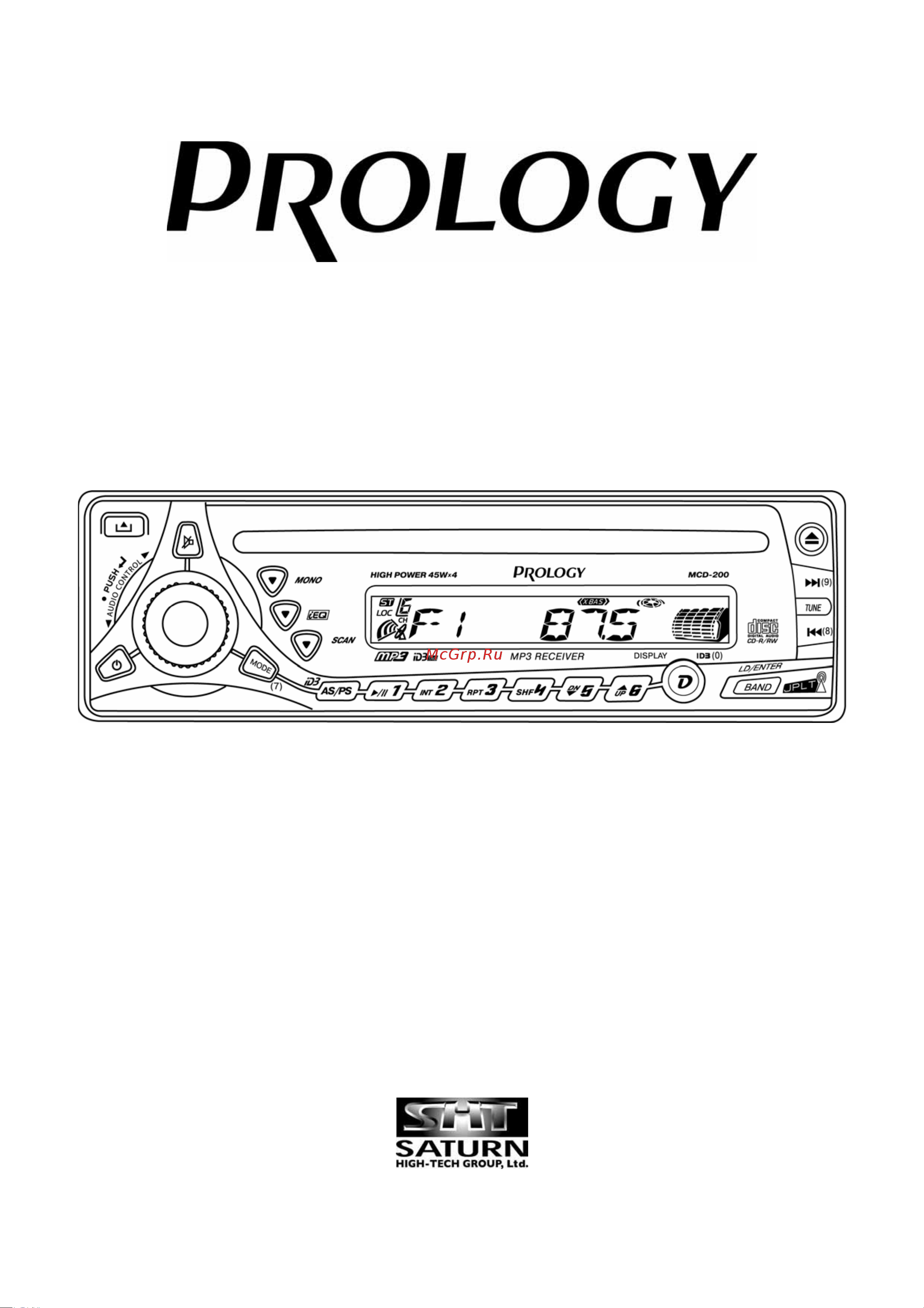 Prology MCD-200 Руководство по эксплуатации онлайн