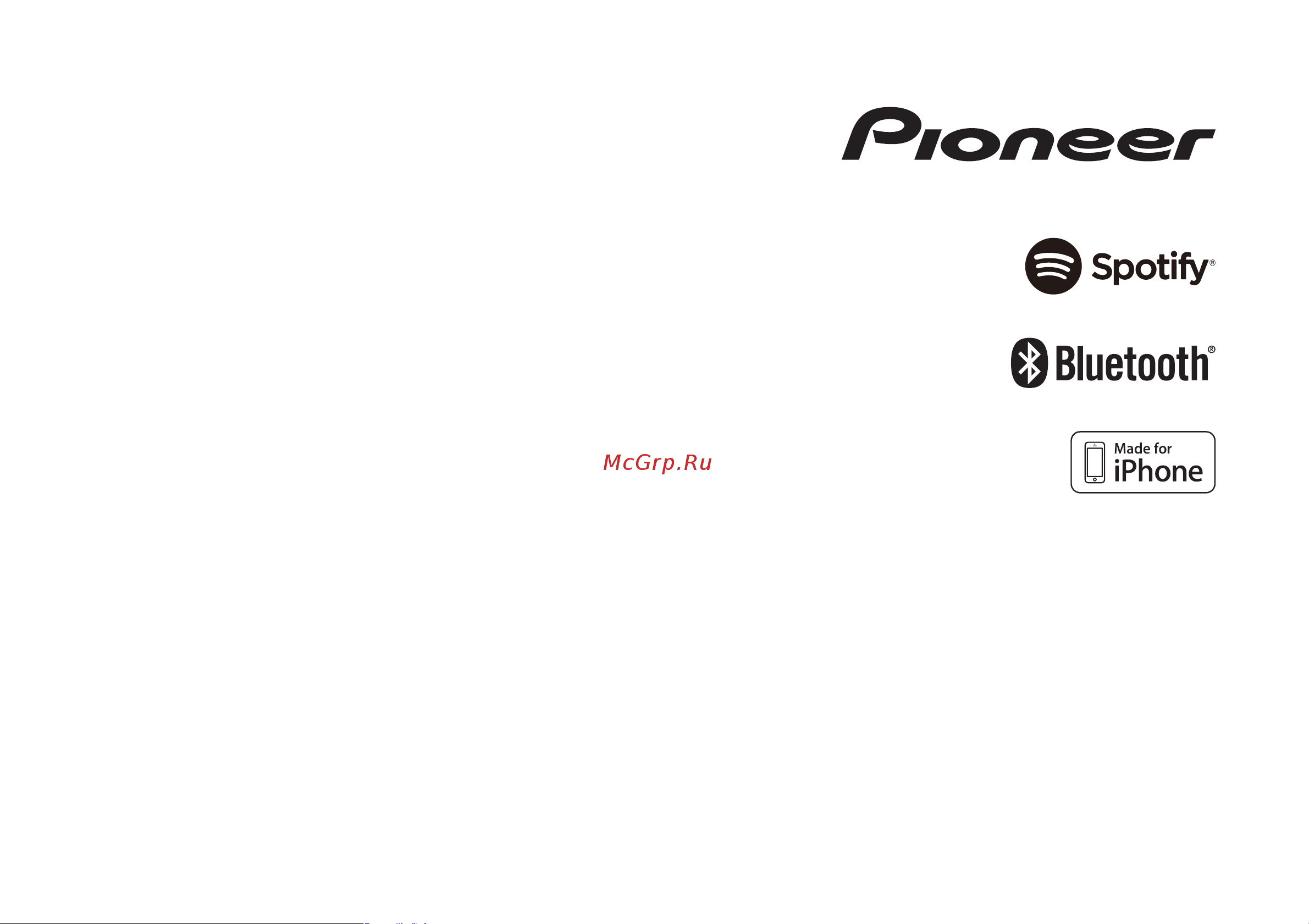 Pioneer DEH-S4000BT Руководство по эксплуатации онлайн