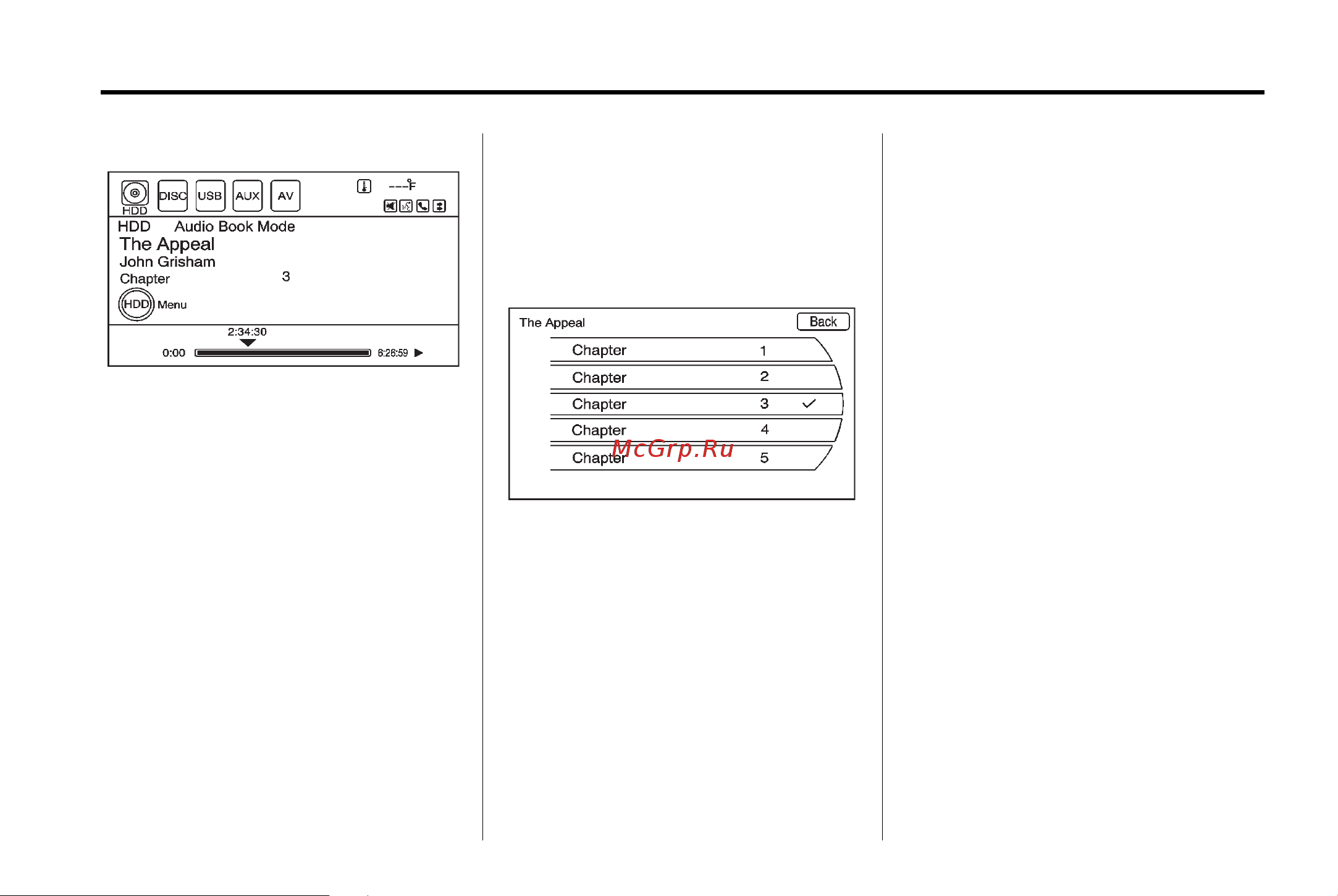 CADILLAC SRX (2011) навигационная система [39/122] Auxiliary devices