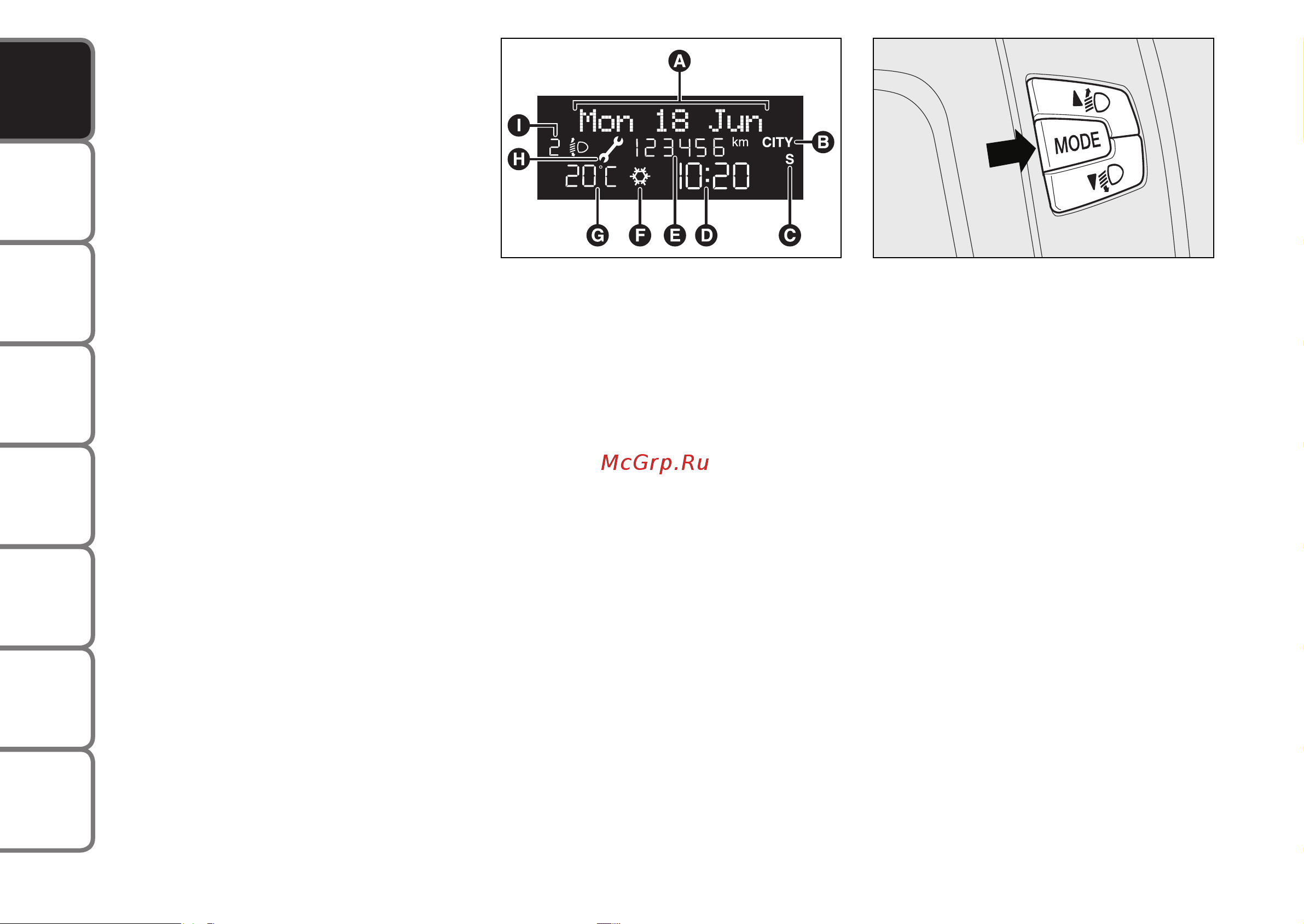 Fiat BRAVO  2012 [23/250] Multifunction display where provided