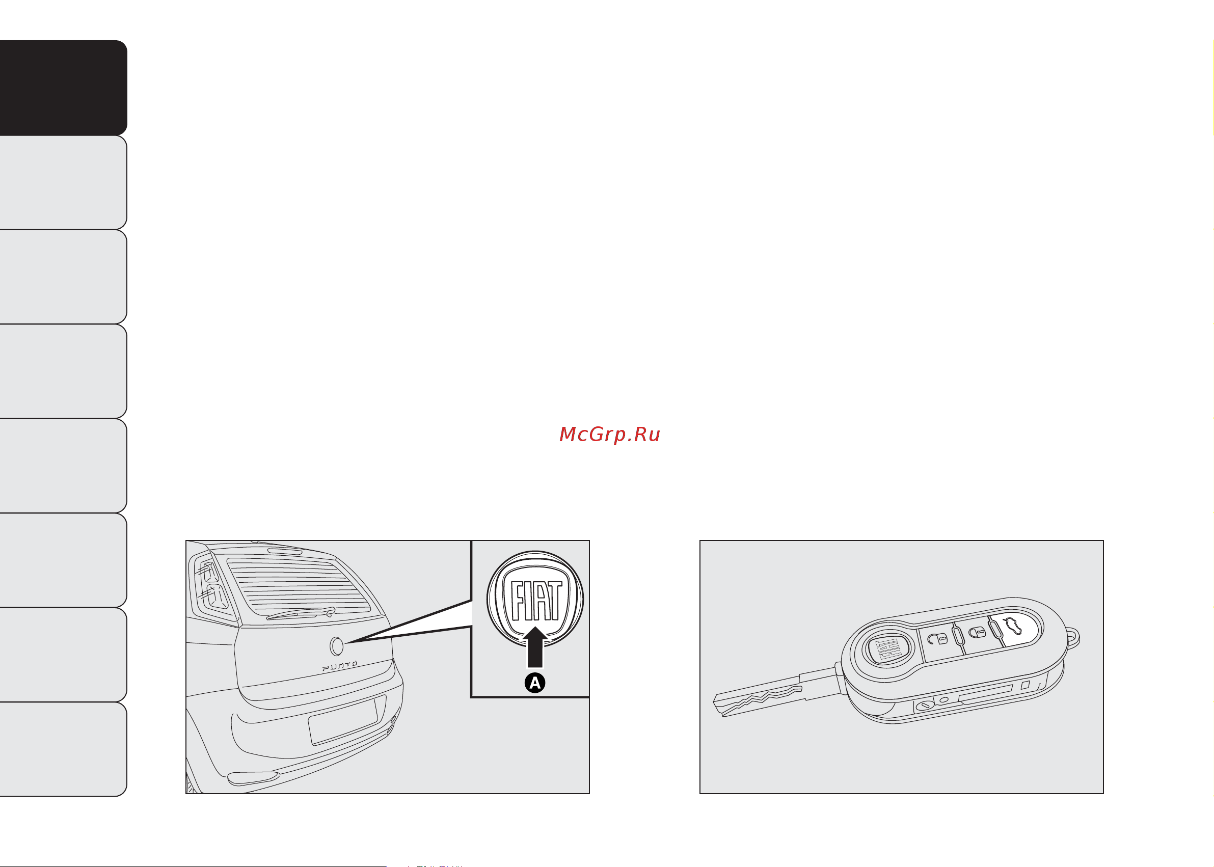 Fiat PUNTO  2013 [90/273] Крышка багажника может быть также открыта кнопкой r пульта ду рис 89