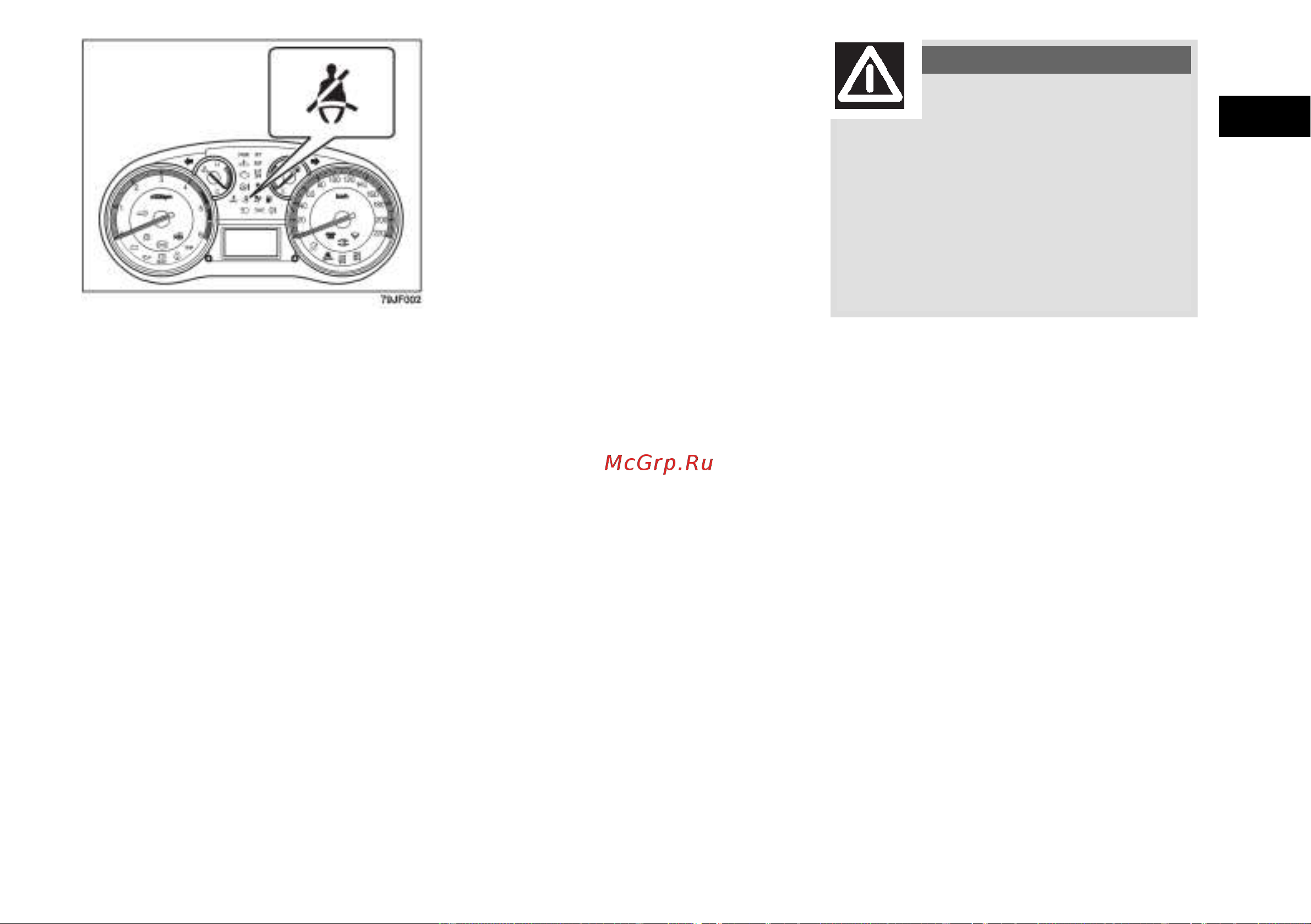 Fiat SEDICI  2010 [36/268] Предупреждение