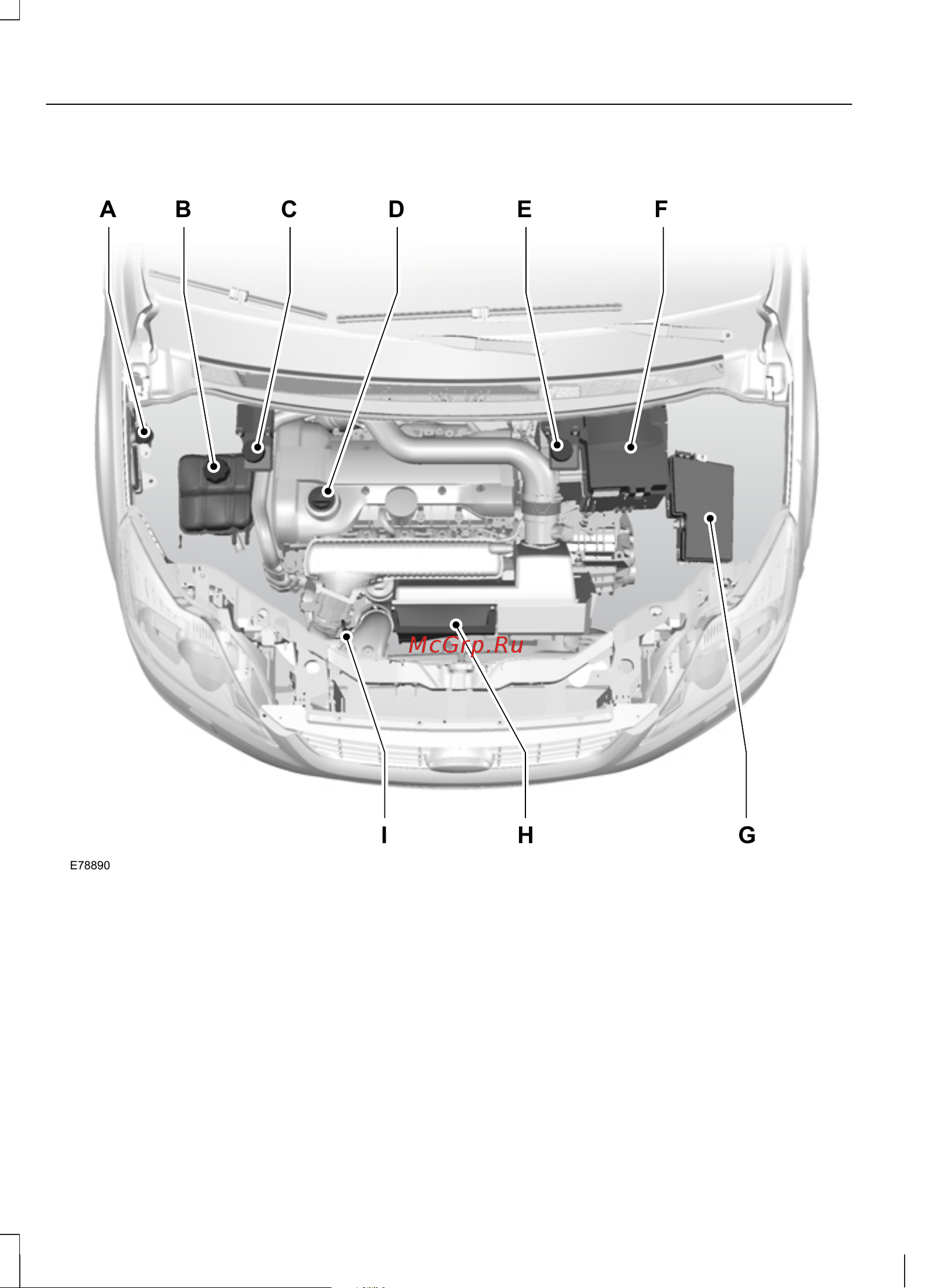 Ford Kuga  2011 [166/294] Общий вид моторного отсека