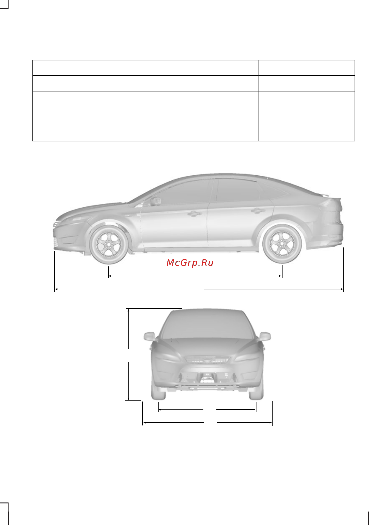 Ford Mondeo  2008 [275/330] Технические характеристики