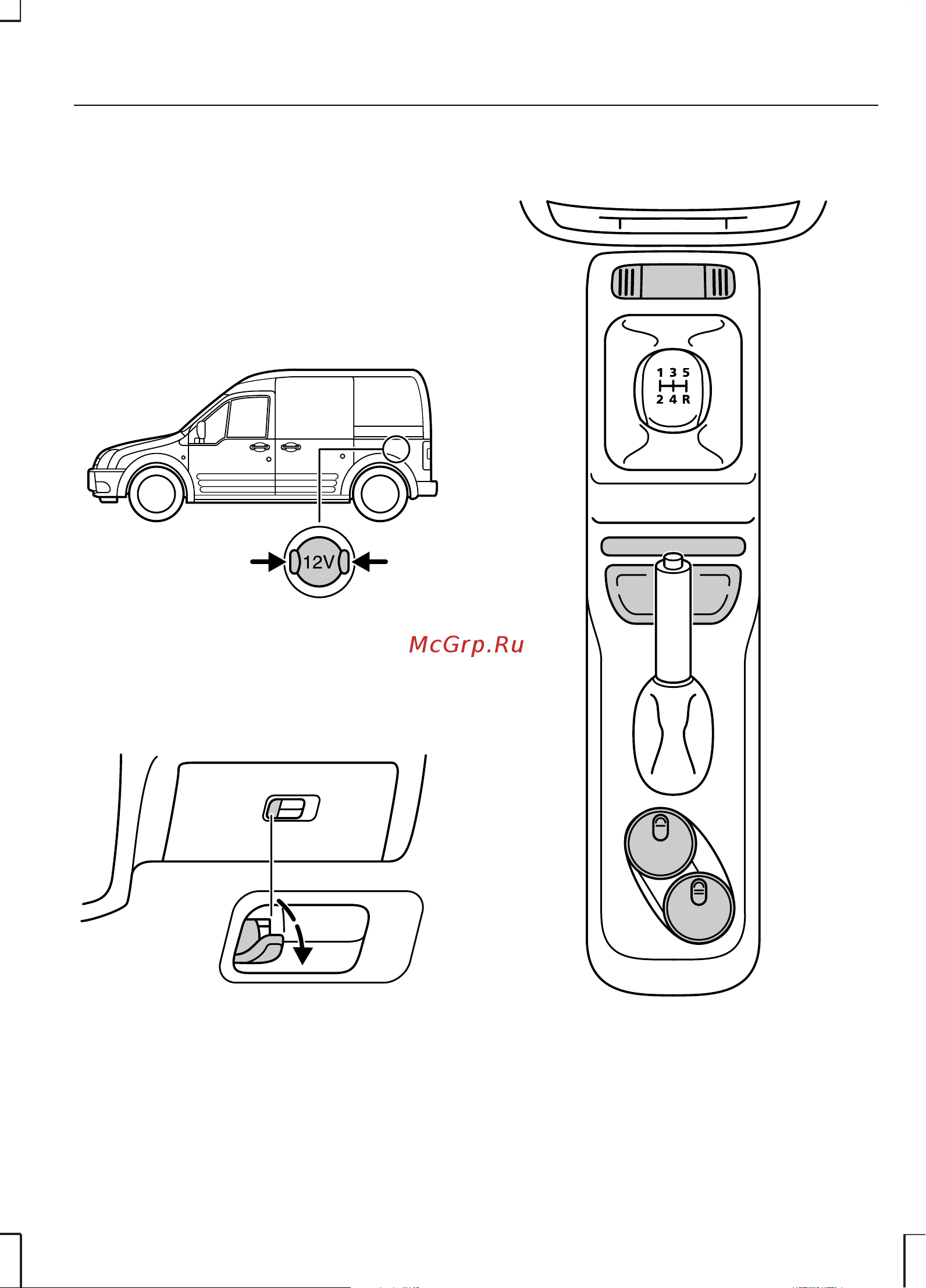 Ford Transit Connect  2004 [91/168] Центральная консоль