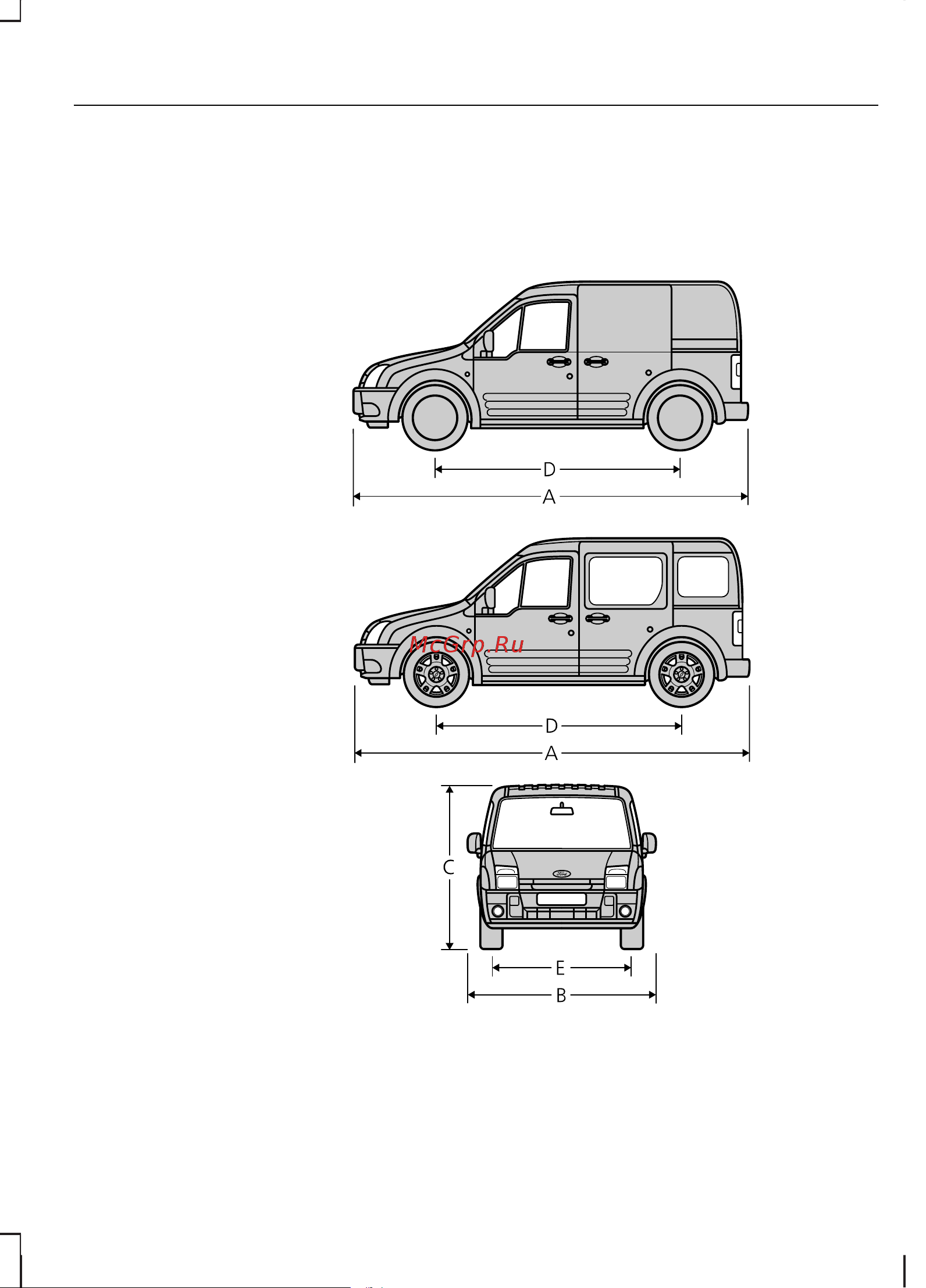 Ford Transit Connect  2007 [143/196] Технические характеристики