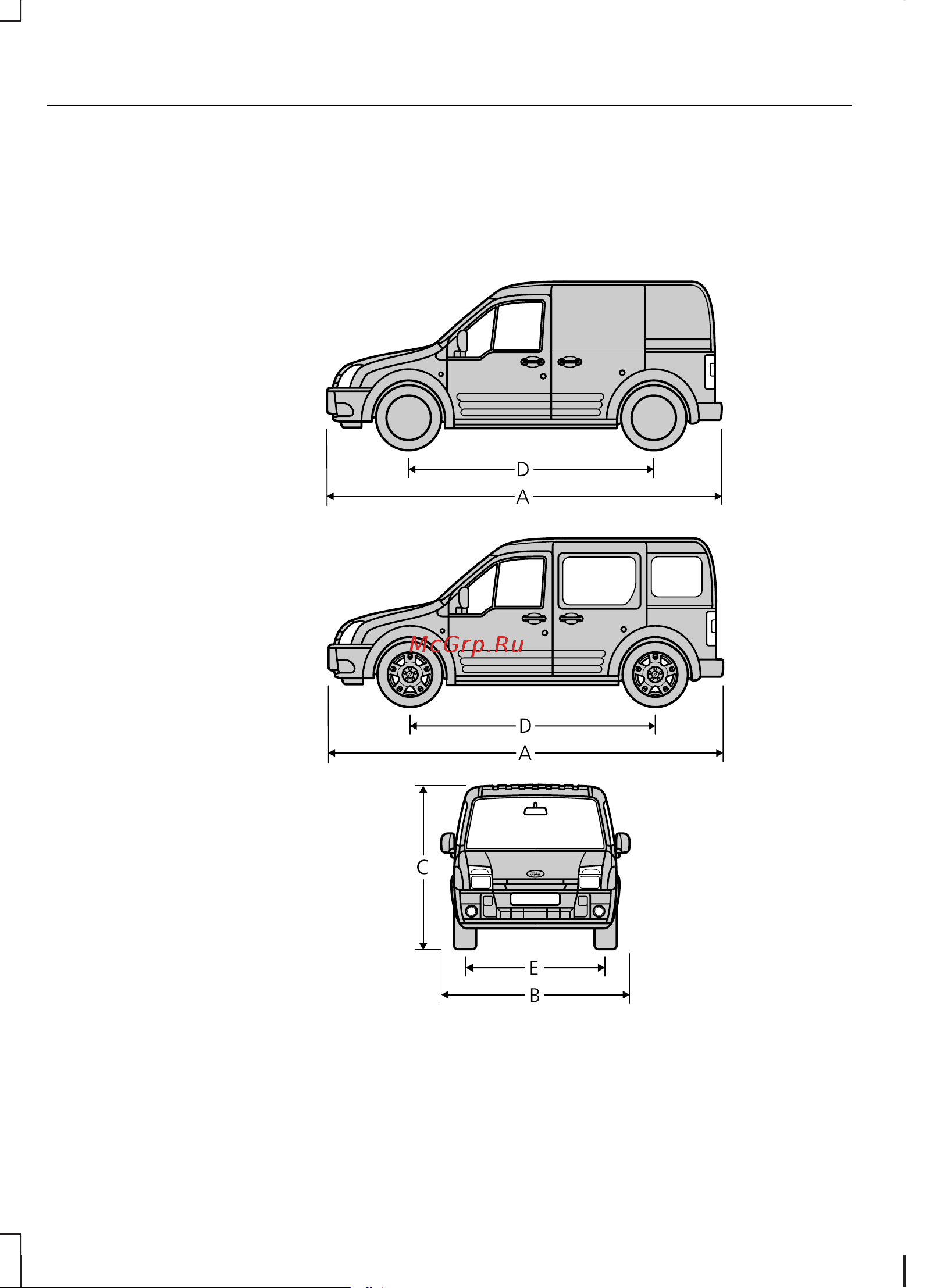 Ford Tourneo Connect  2008 [144/196] Технические характеристики
