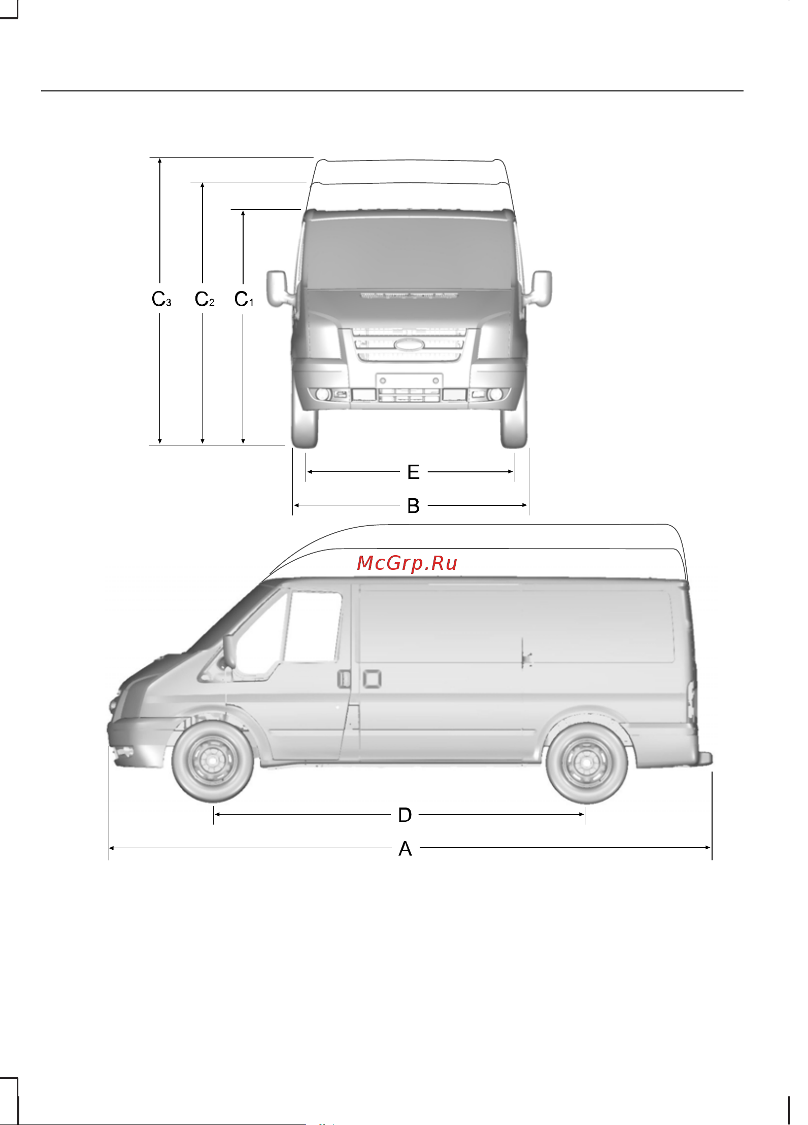 Ford Transit  2009 [180/228] Технические характеристики