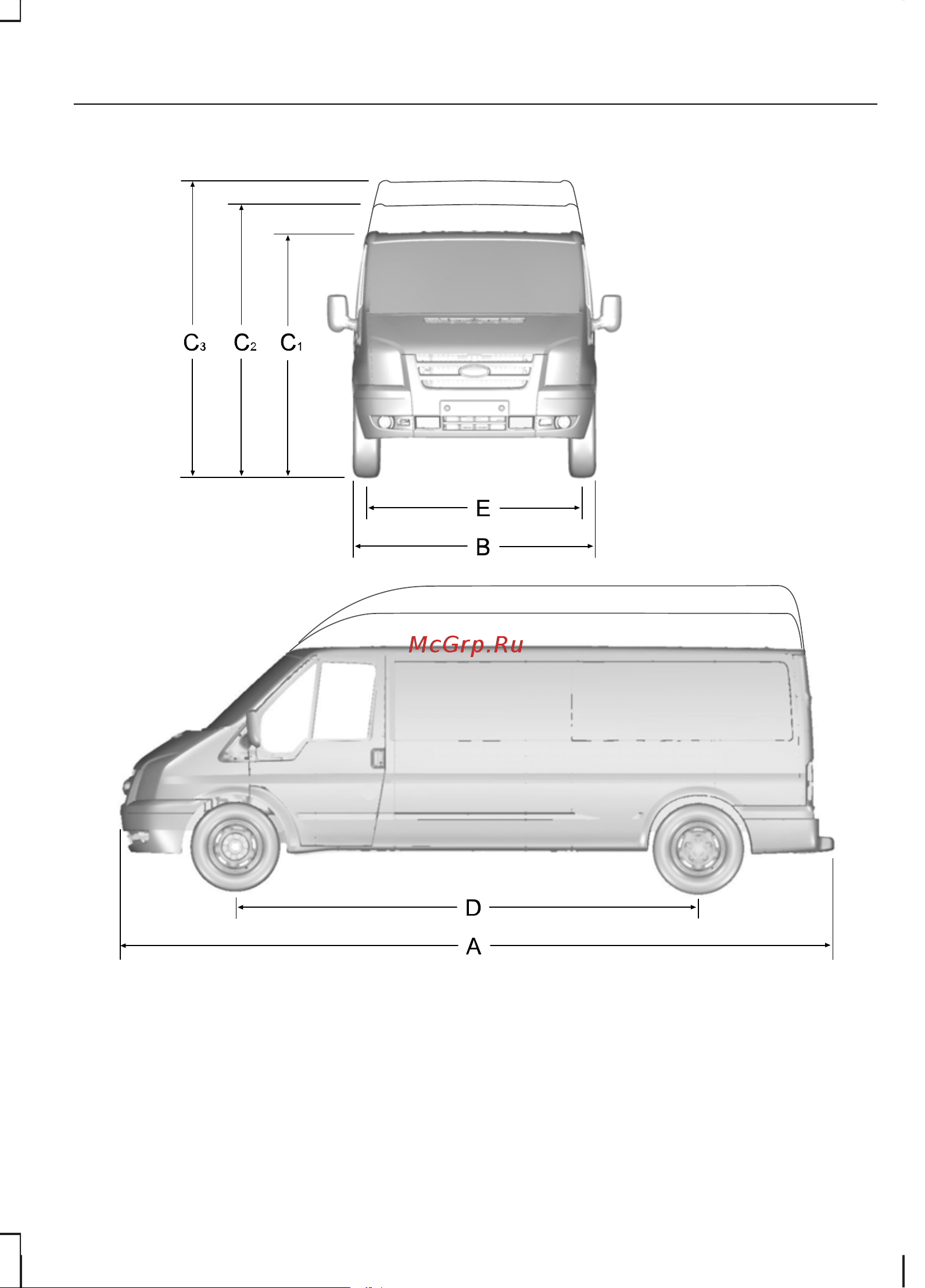 Ford Transit  2009 [183/228] Технические характеристики