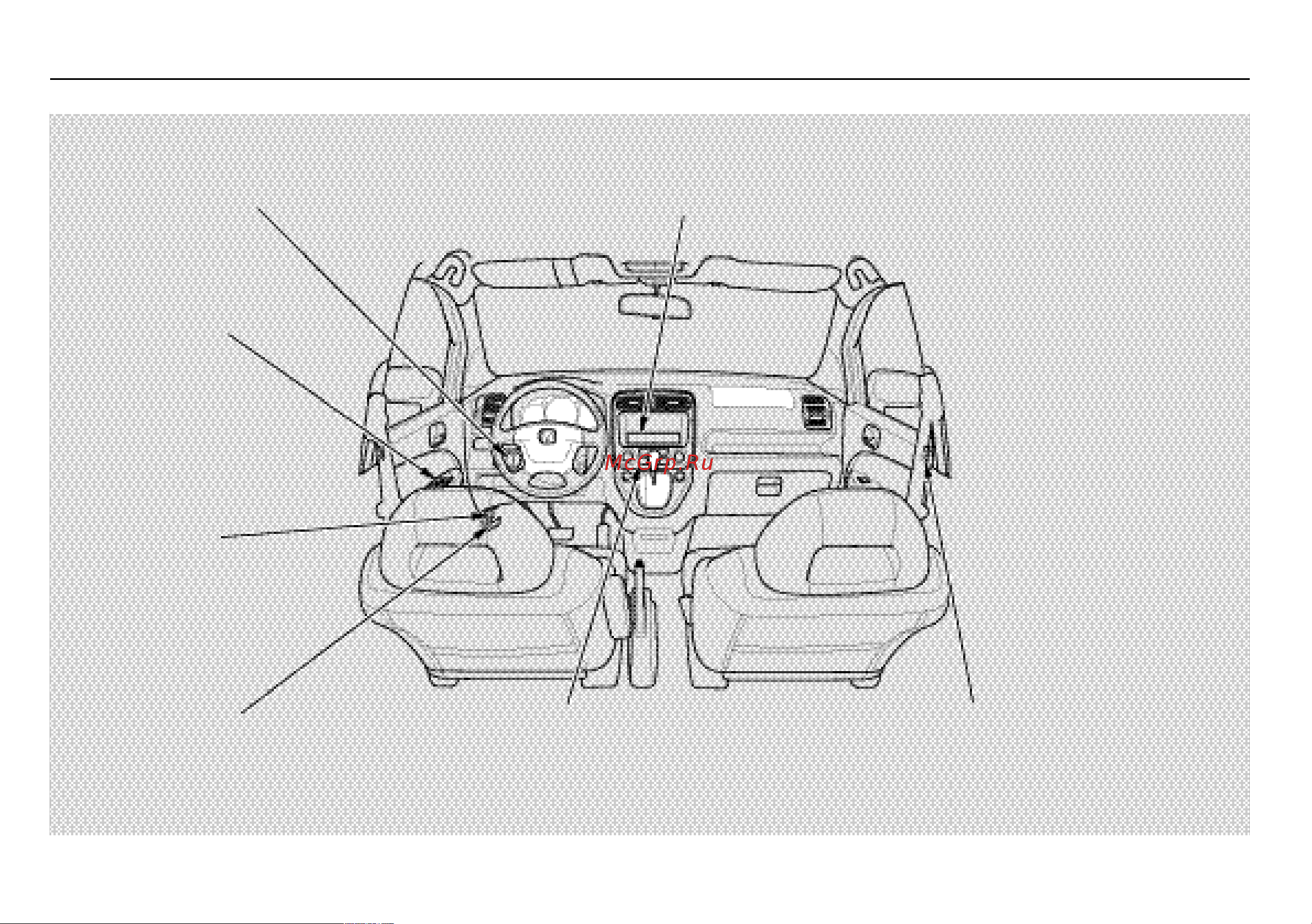 Honda Stream [82/388] Ðàñïîëîæåíèå îðãàíîâ óïðàâëåíèÿ