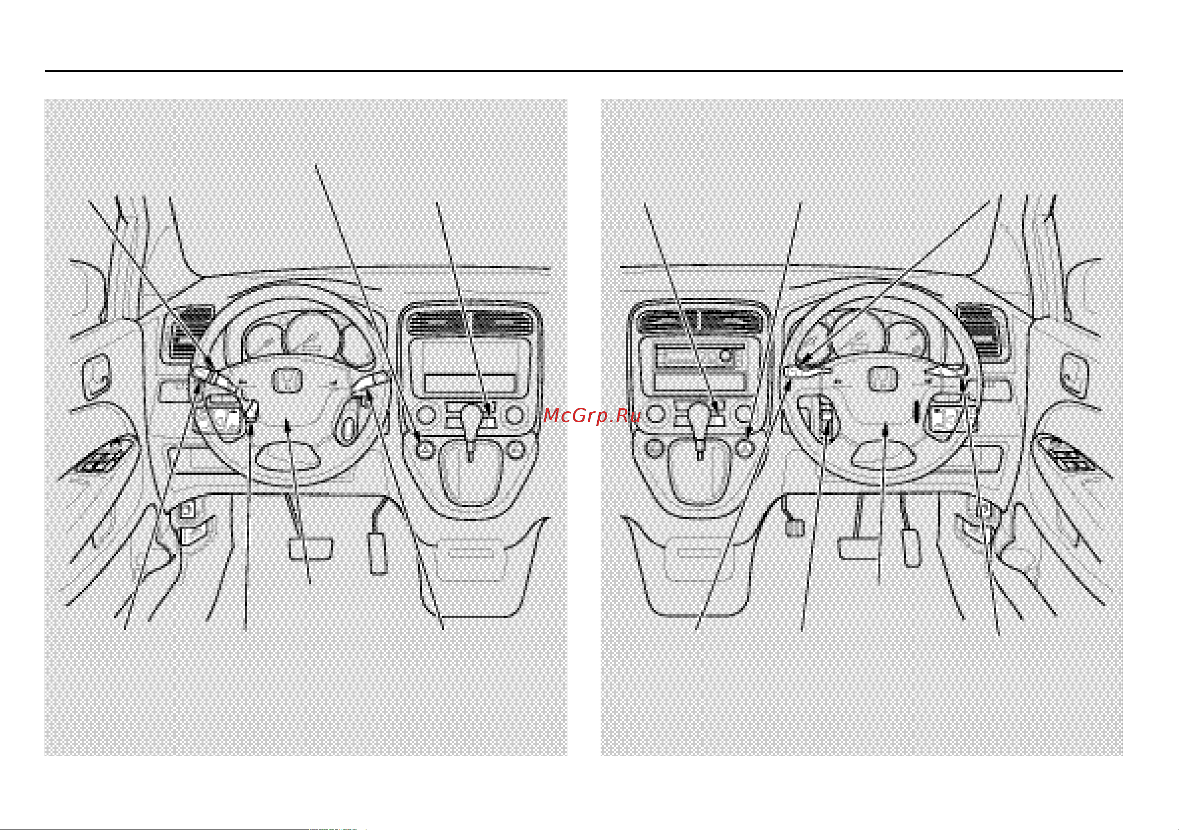 Honda Stream [92/388] Îðãàíû óïðàâëåíèÿ ðàñïîëîæåííûå íà ðóëåâîé êîëîíêå è íà ïàíåëè óïðàâëåíèÿ