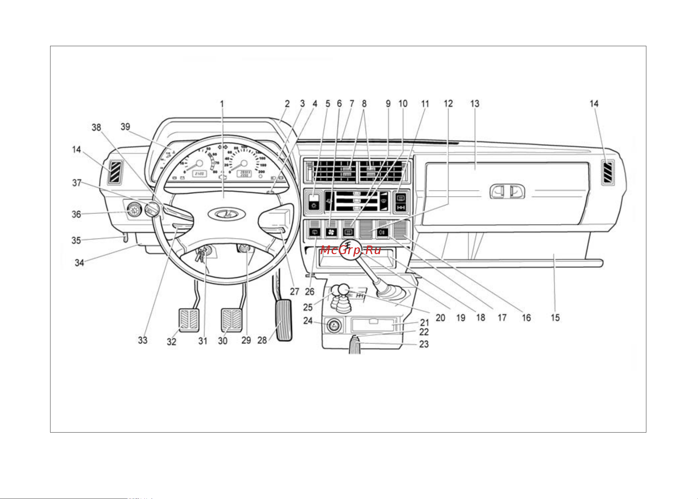 Lada 4x4 5 дв   09 2011 Руководство по эксплуатации онлайн [14/79] 695333