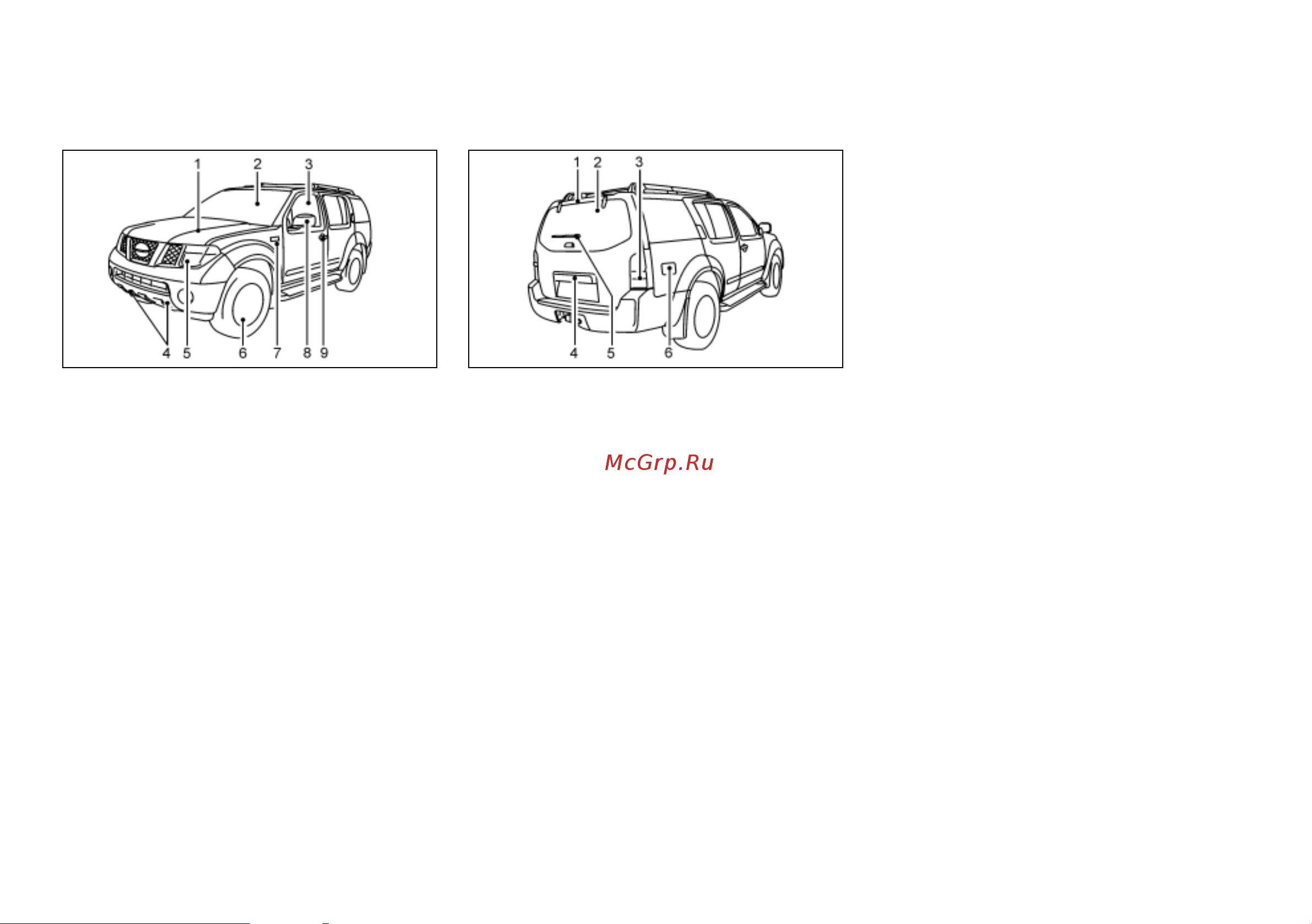 Nissan Pathfinder  2010 [12/300] Внешний вид спереди и сзади