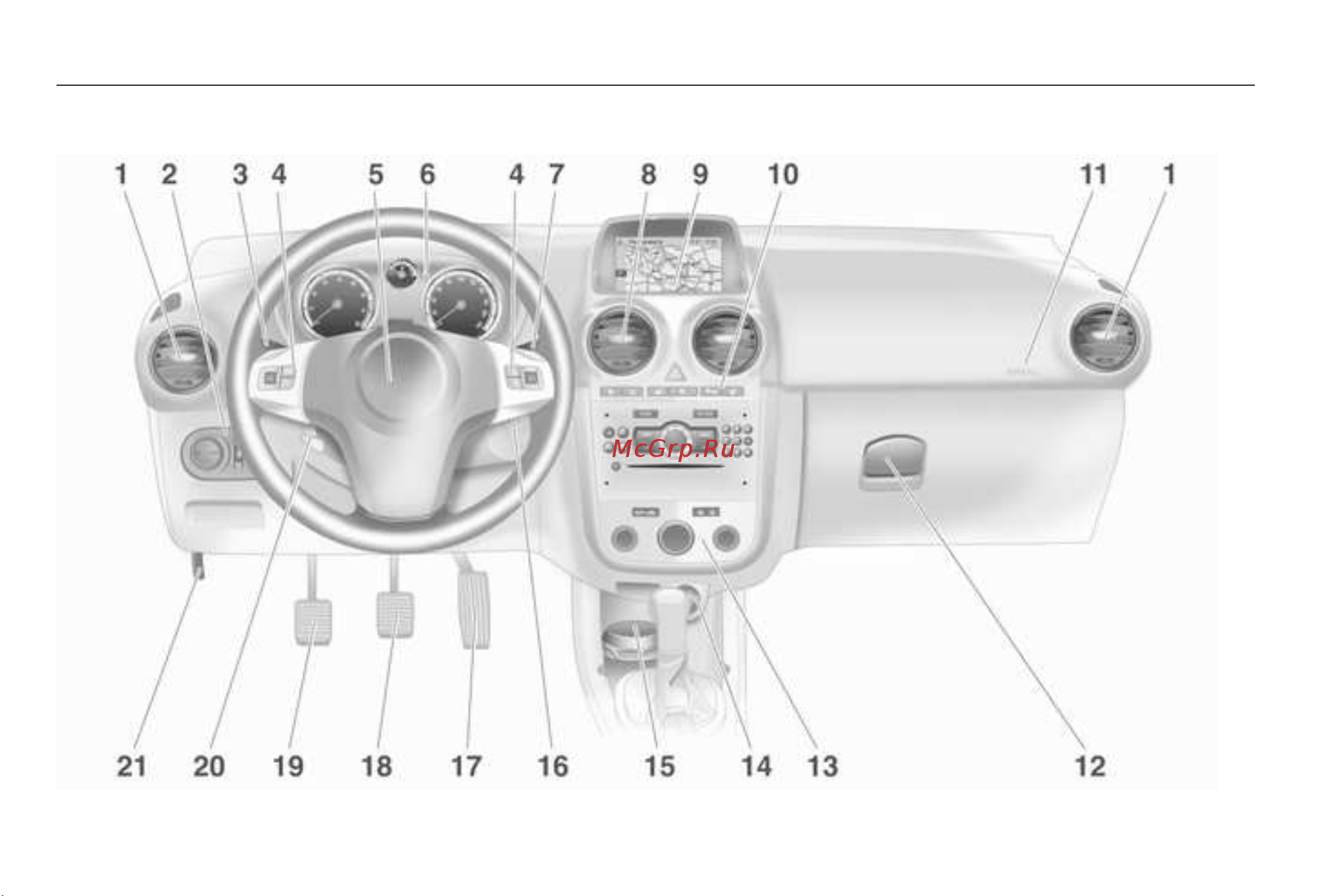 Opel Corsa 2012 - MY 12.5 Руководство по эксплуатации онлайн [11/248] 695451