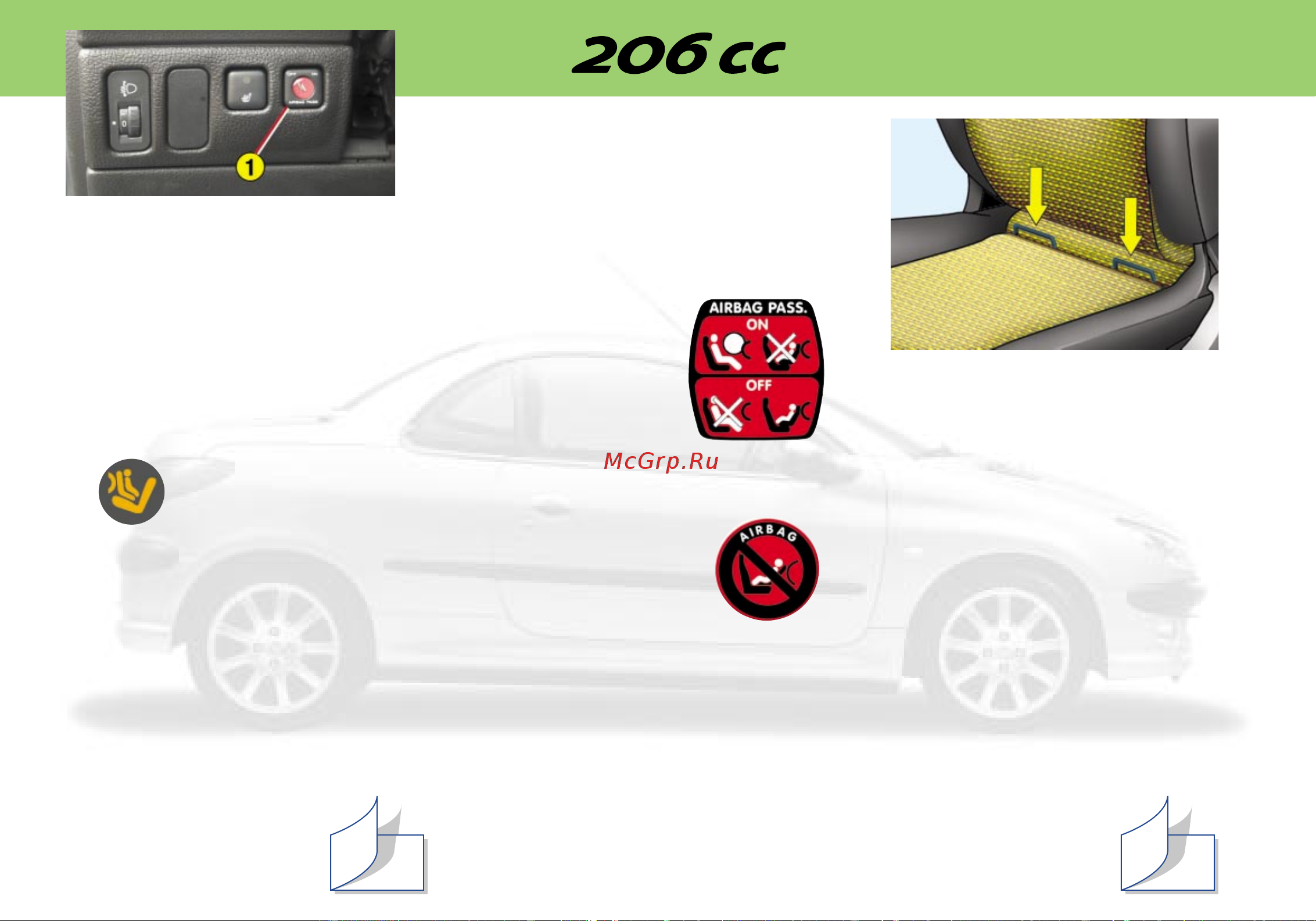 Peugeot 206 CC [10/122] Передние подушки безопасности