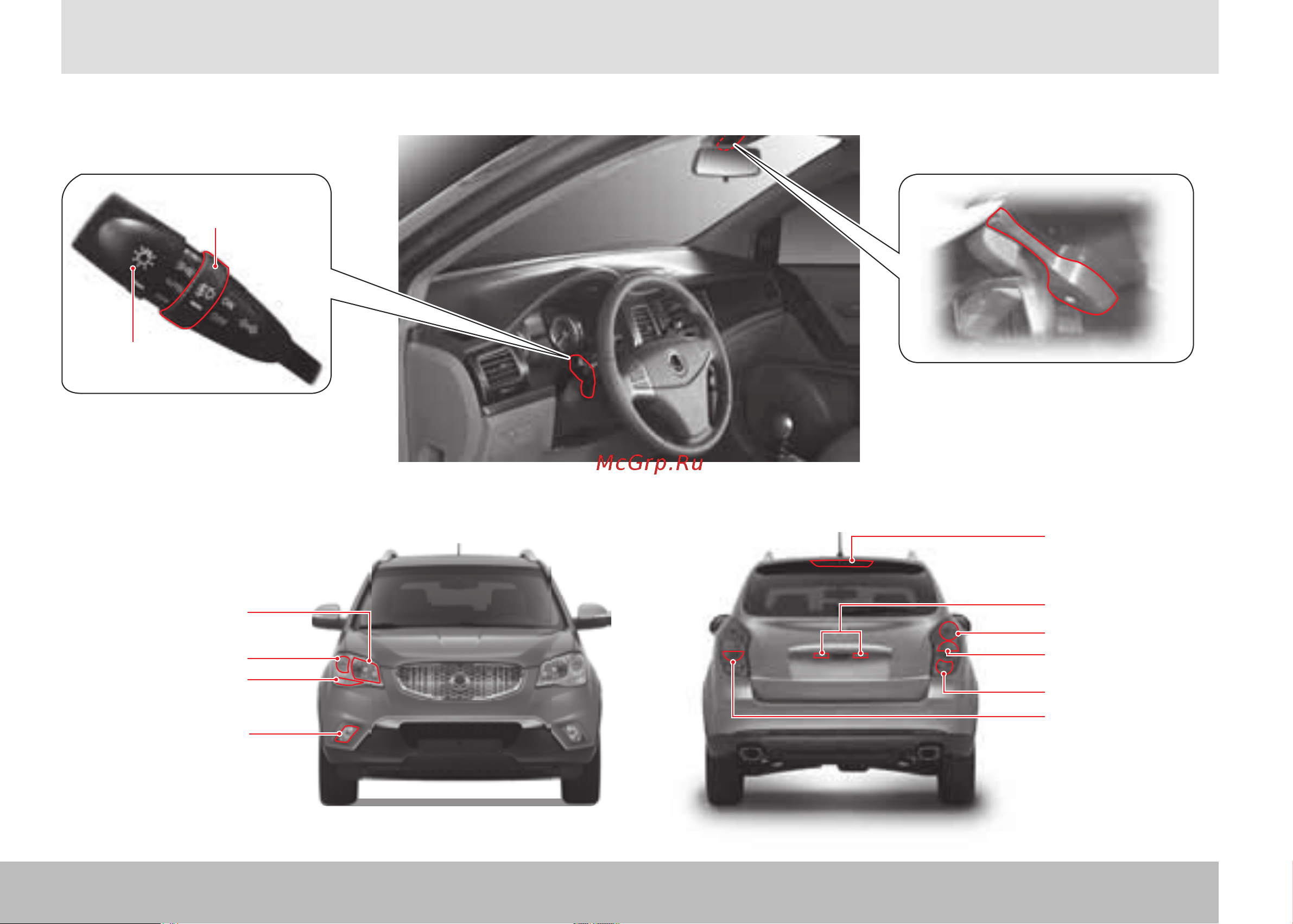 SSANGYONG Actyon (2011-2013) [96/350] Комбинированный переключатель света