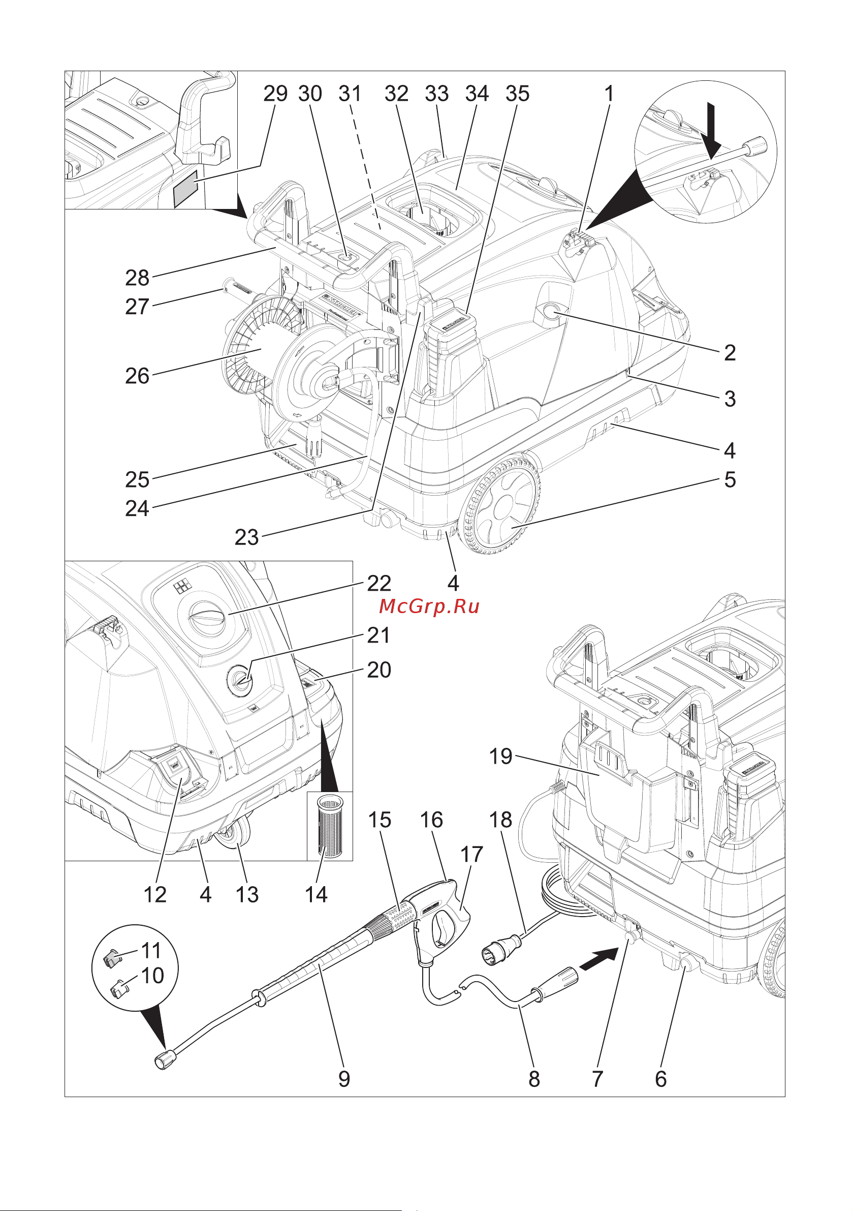 Karcher HDS 7 16 C Руководство по эксплуатации онлайн [3/496] 695708