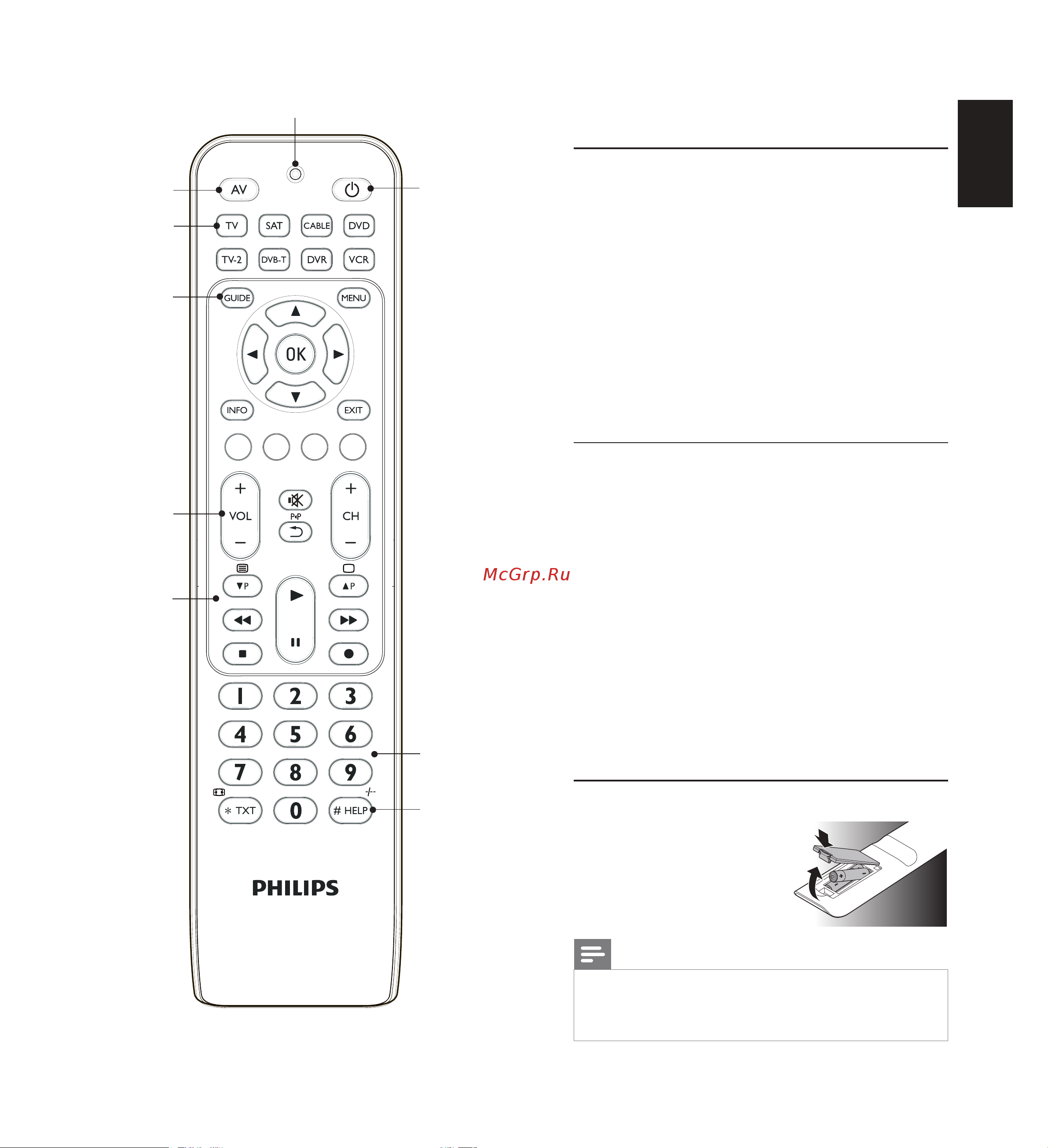 Philips SRP2008B [2/17] Универсальный пульт ду srp2008b