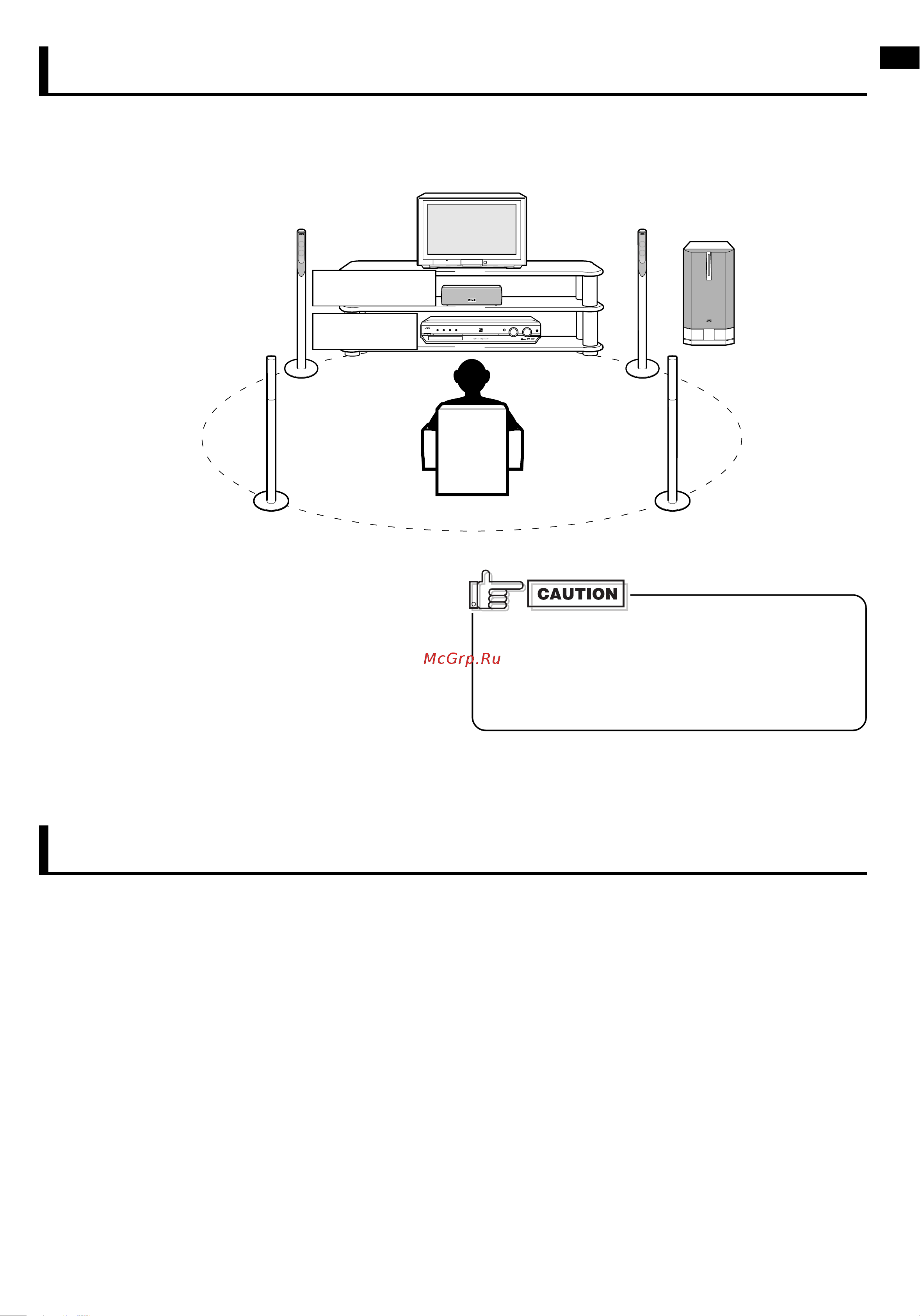 JVC SP-F303E [7/92] General layout of speakers