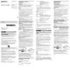 Sony SRS-XB01 Руководство по эксплуатации
