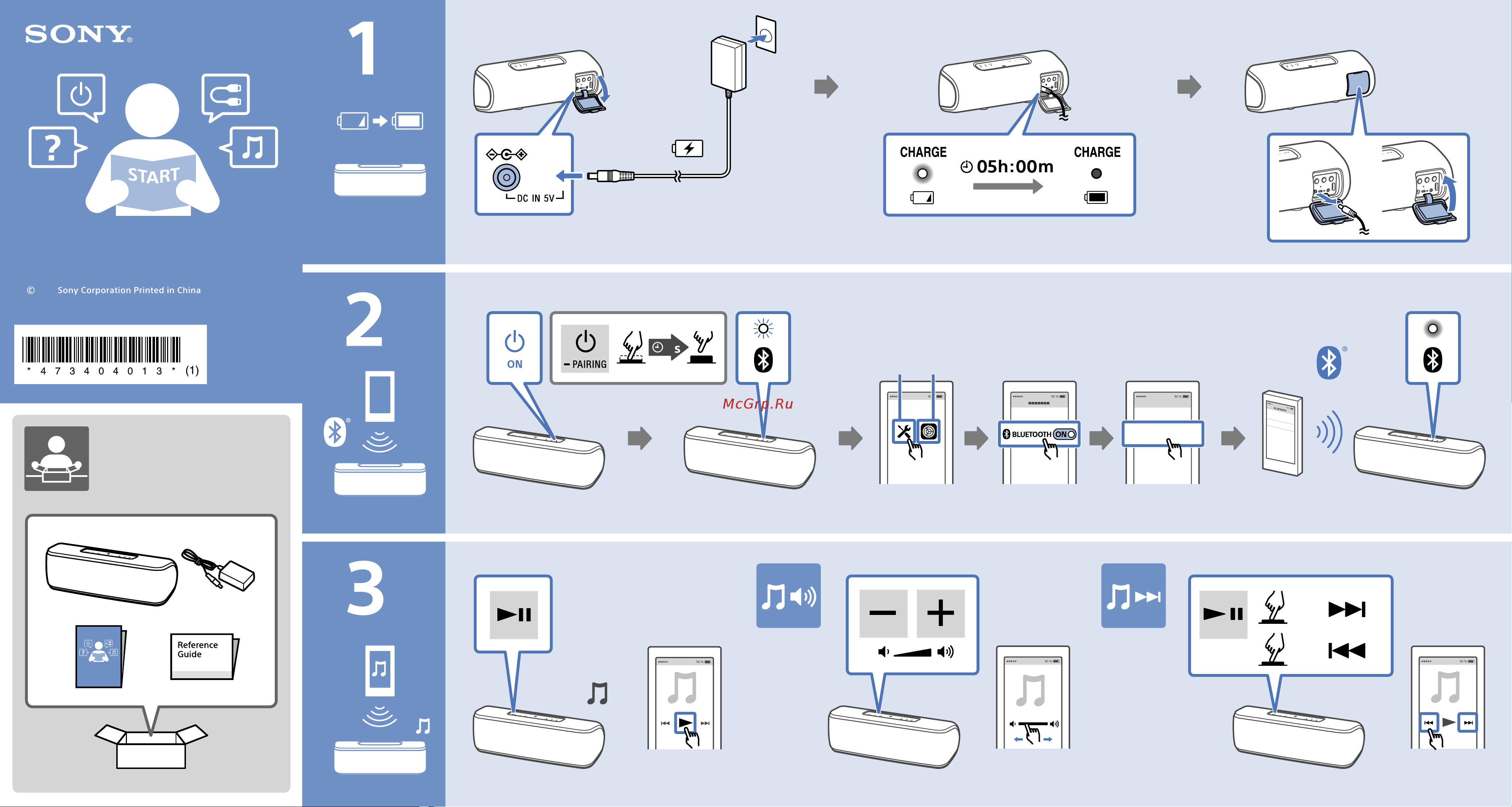 Sony SRS-XB41 Руководство по эксплуатации онлайн [3/4] 696376