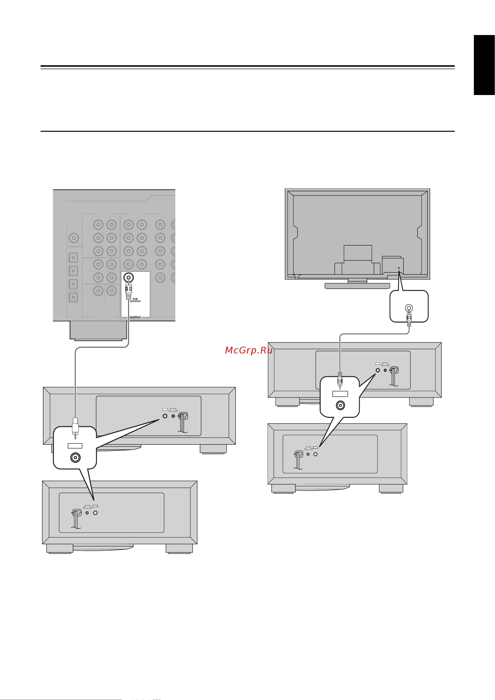 Yamaha YST-FSW150_YST-FSW050 [5/80] Caution do not plug the power cables of the subwoofer and other audio video components into an ac outlet until you complete all the other connections