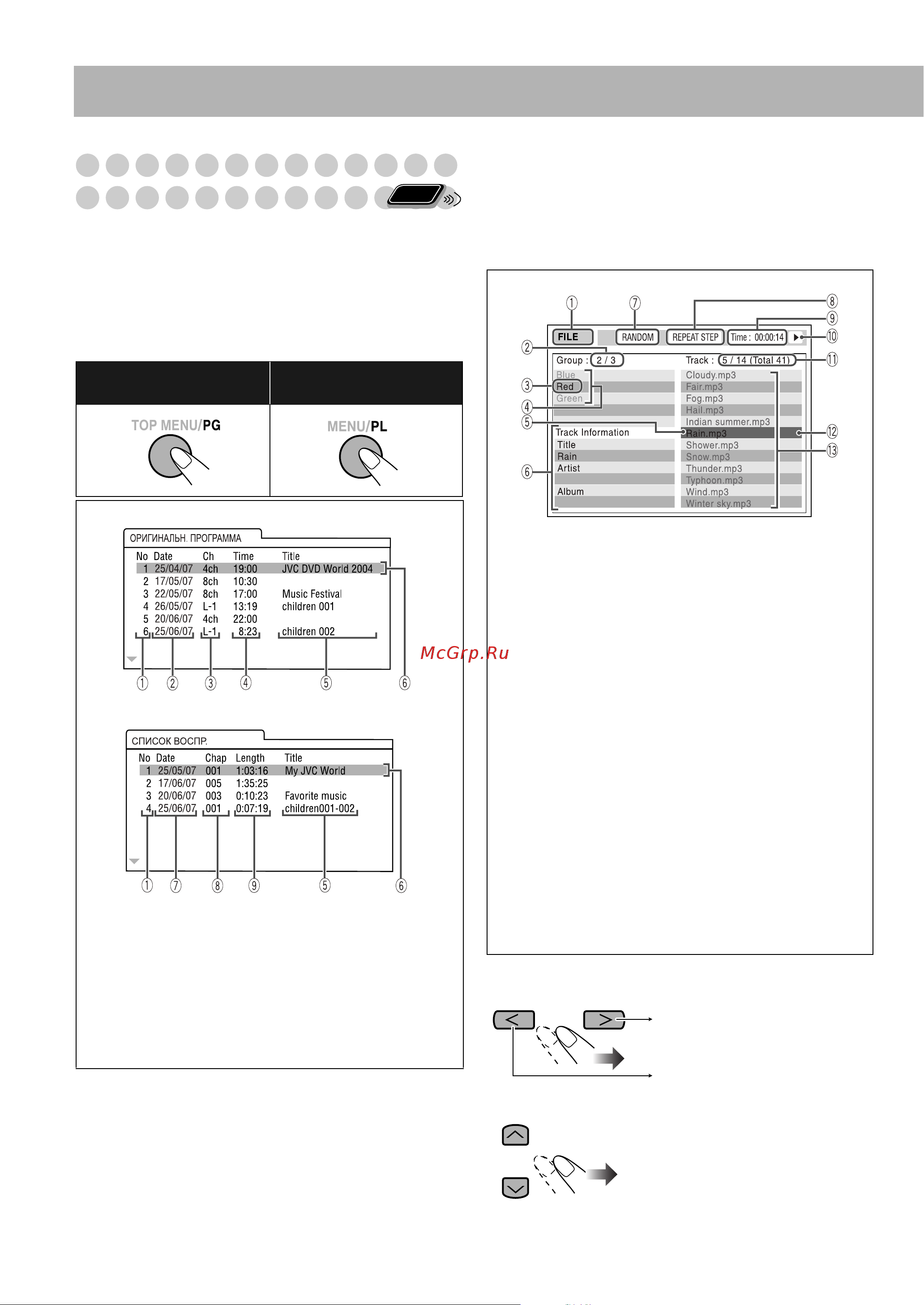 JVC DX-J36 [30/52] Операции с использованием экрана