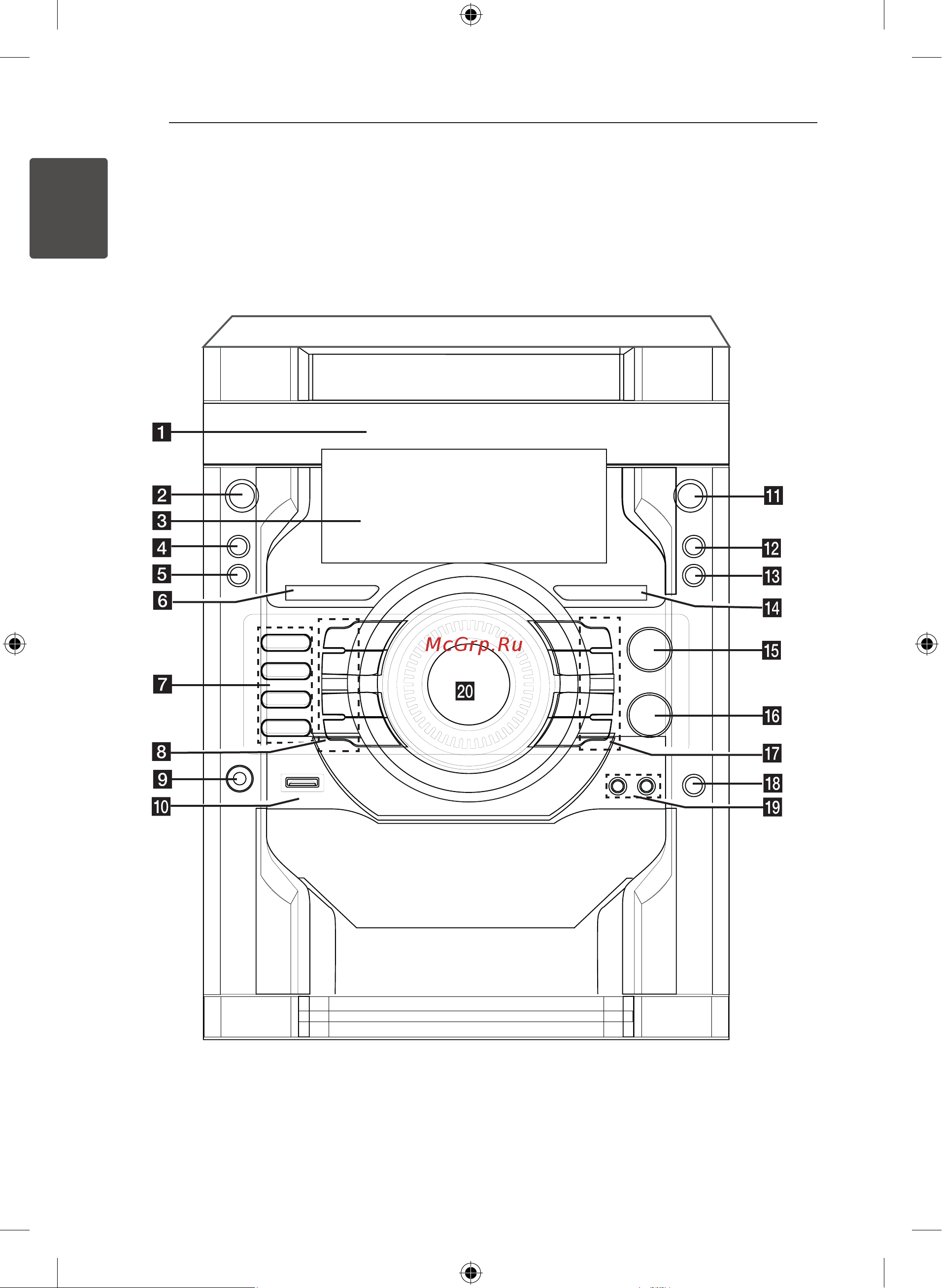 LG DM5330J [10/36] Передняя панель